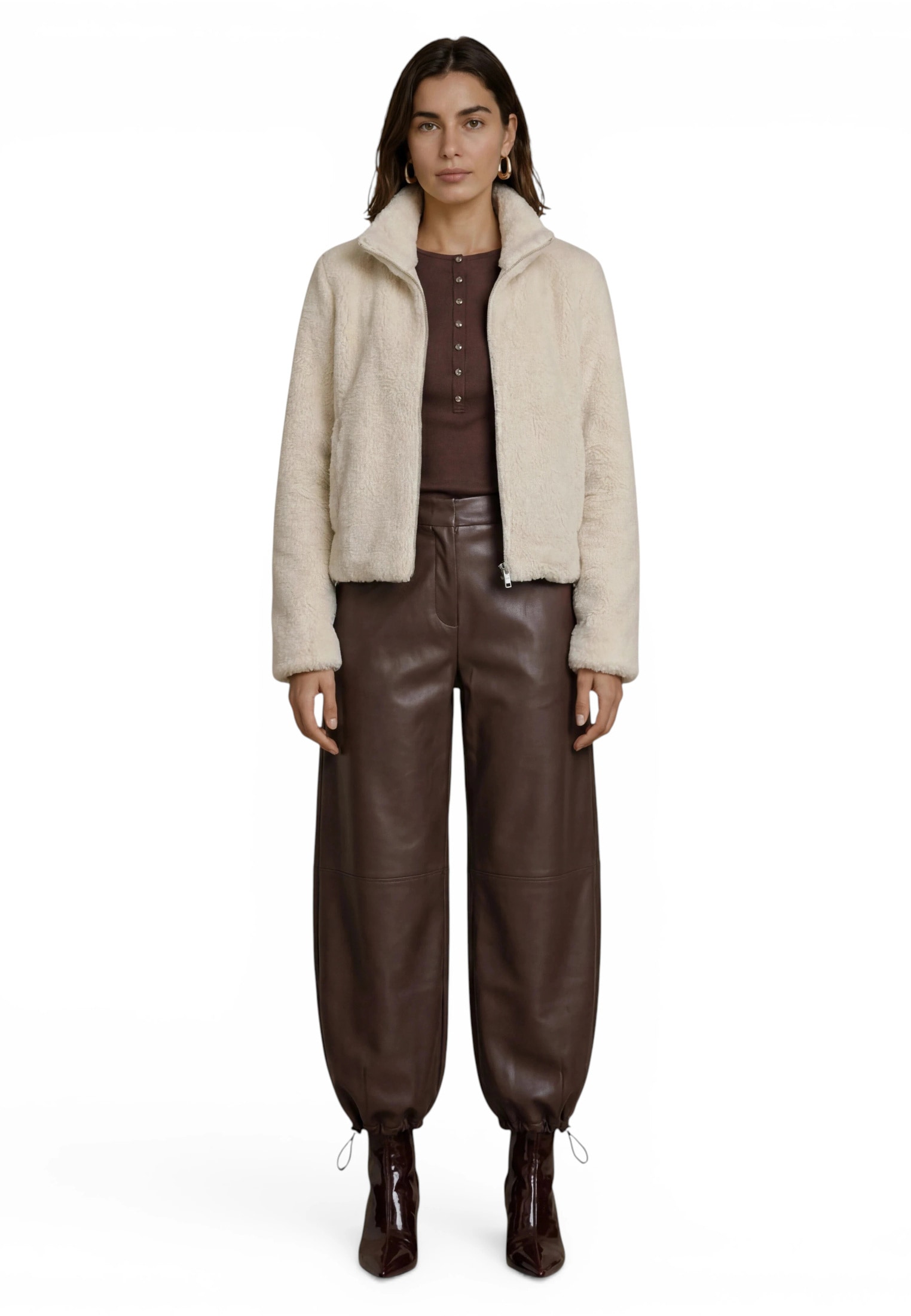 Zero Jackenblazer »Kuscheljacke mit hohem Kragen«