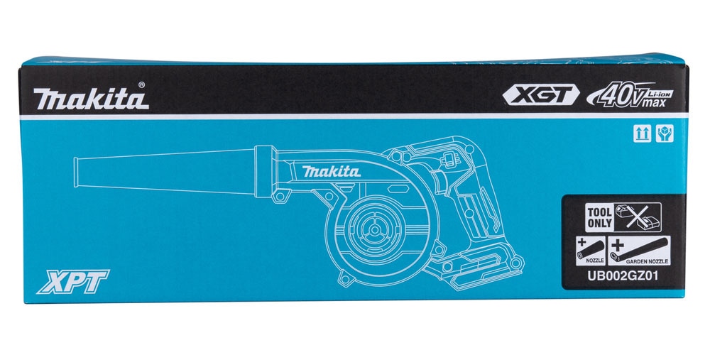 Makita Akku-Gebläse »»UB002GZ01« 40V max., ohne Akku und Ladegerät« mit variabler 3-Stufen-Regelung,  3,0-3,2 N, 3,5-3,6 m³/min, 99 m/s