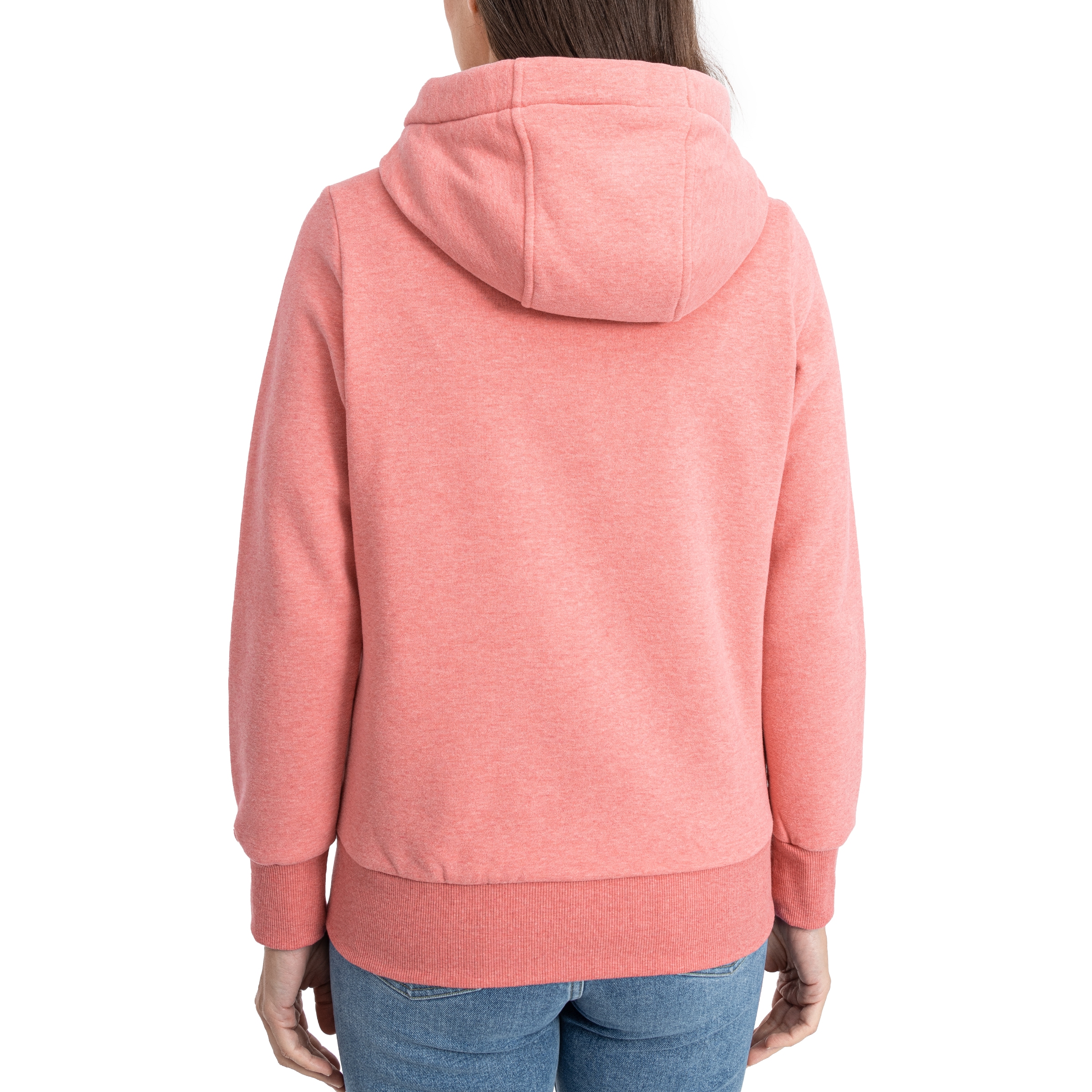 DEPROC Active Kapuzensweatshirt »HildaCMYK II WOMEN« weiche Fleecejacke mit Kängurutasche