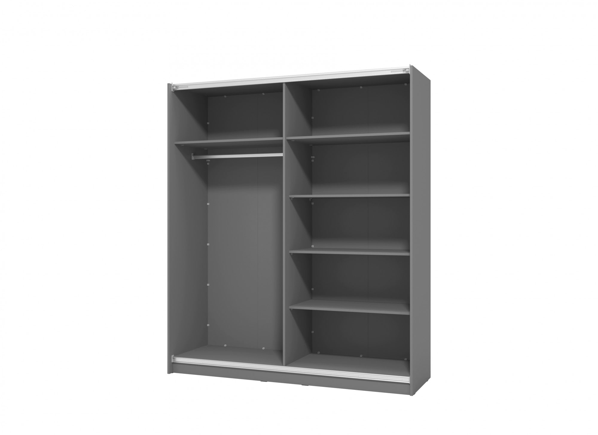 INOSIGN Schwebetürenschrank »Sierra klassischer Kleiderschrank Wäscheschrank 179 oder 217cm breit«, mit kompletter Inneneinteilung, FSC®-zertifizierter Holzwerkstoff