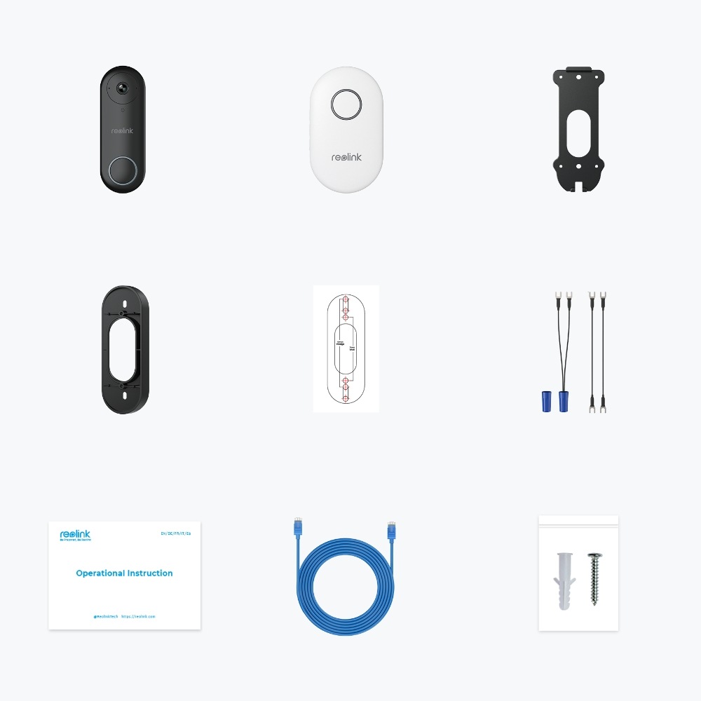 Reolink Video-Türsprechanlage »D340P«, Außenbereich-Innenbereich, Personen-Erkennung