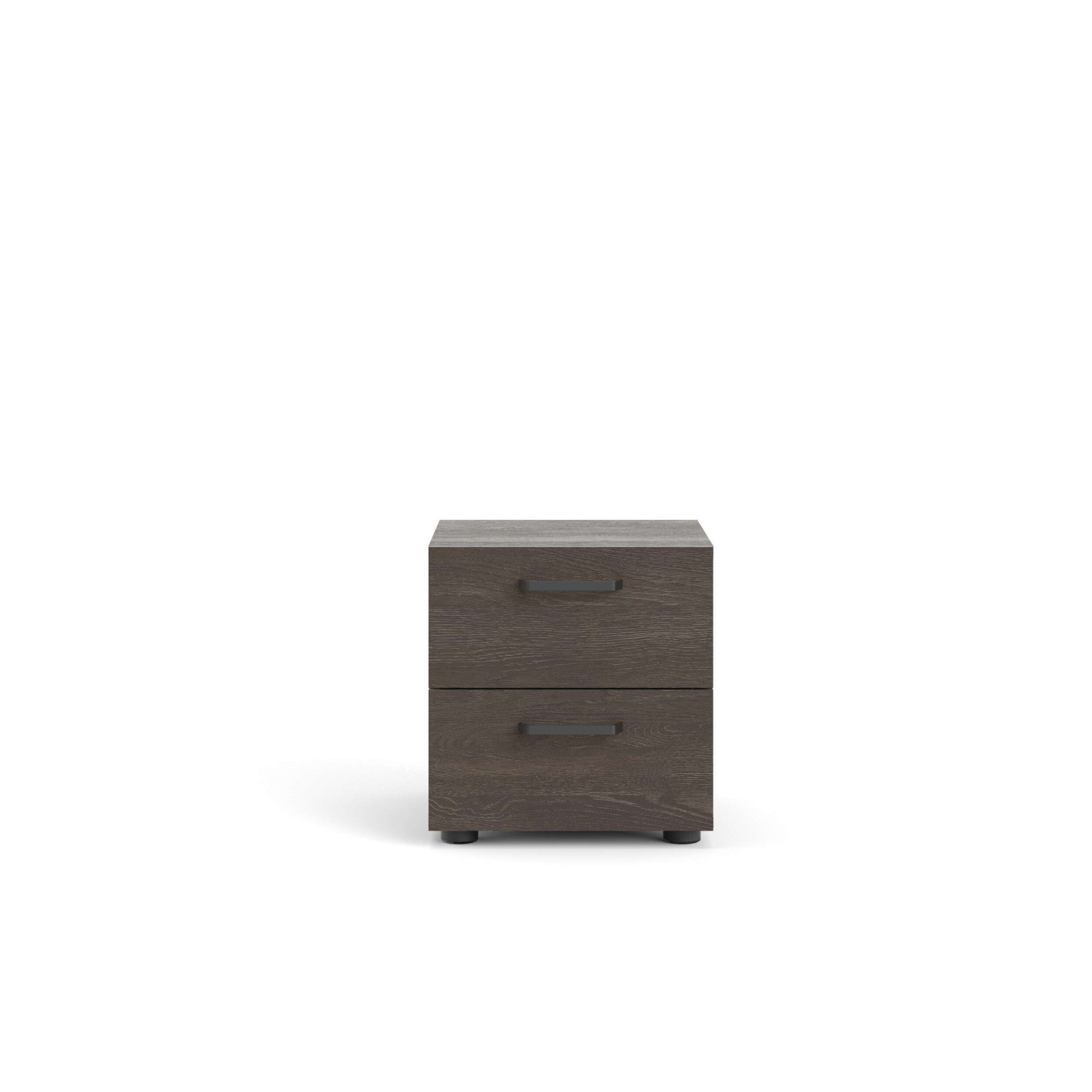 INOSIGN Nachtkommode »Dallas, Nachtschrank, Beistelltisch«, Nachttisch, 2 Schubladen und Metallgriffen, Breite 40 cm, Höhe 42 cm