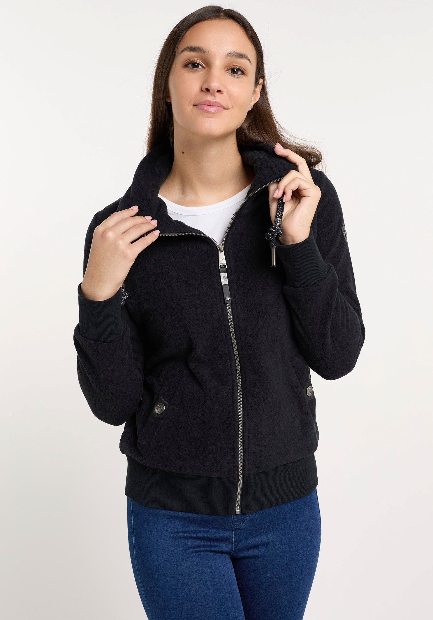 Fleecejacke »RYLIE FLEECE ZIP SOLID«, Fleecejacke