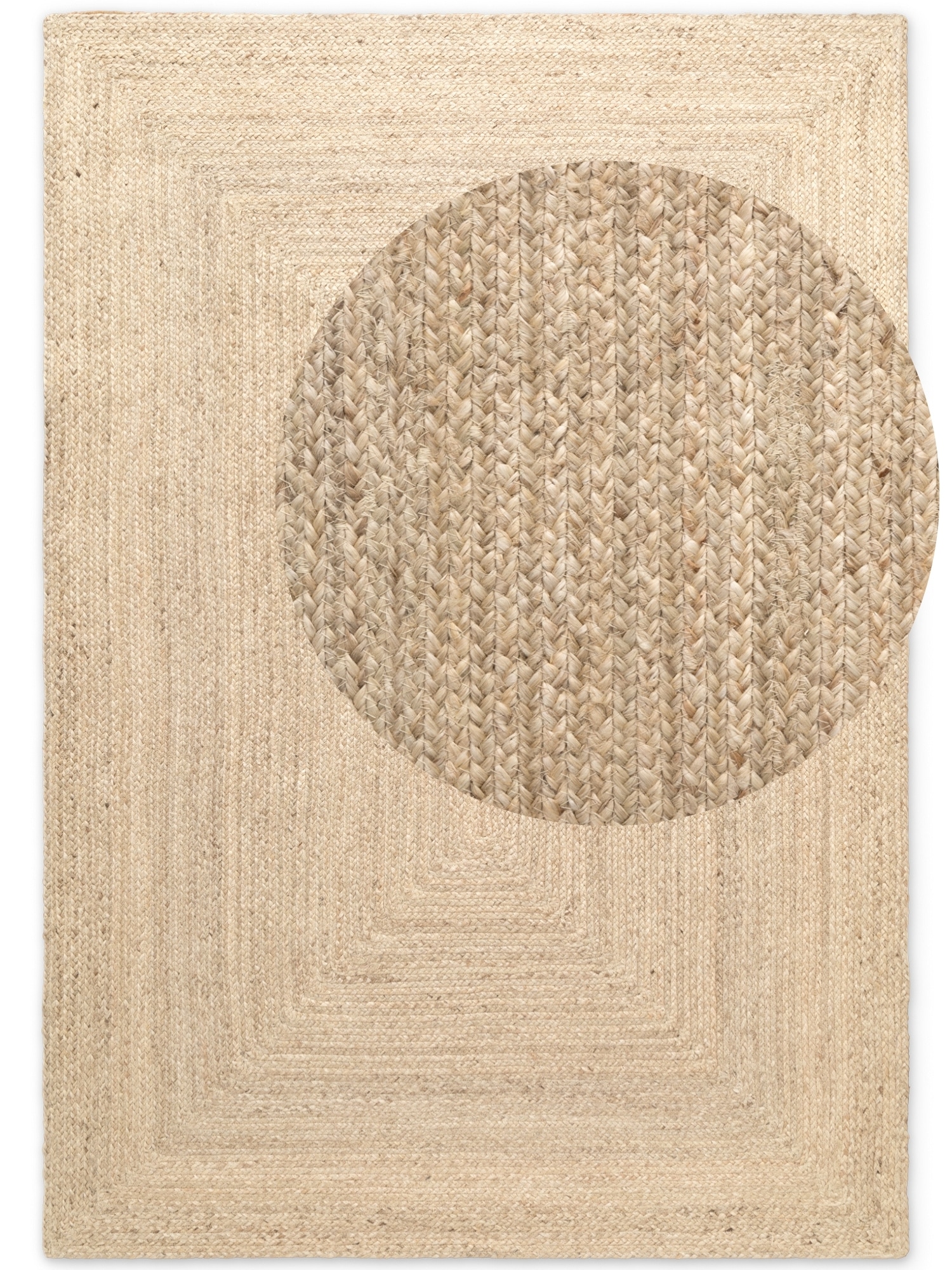HANSE Home Teppich »Sharmila Juteteppich«, rechteckig, 9 mm Höhe, 100 % Jutefaser, Natur, Wohnzimmer, Esszimmer, Flur, Boho, Skandi