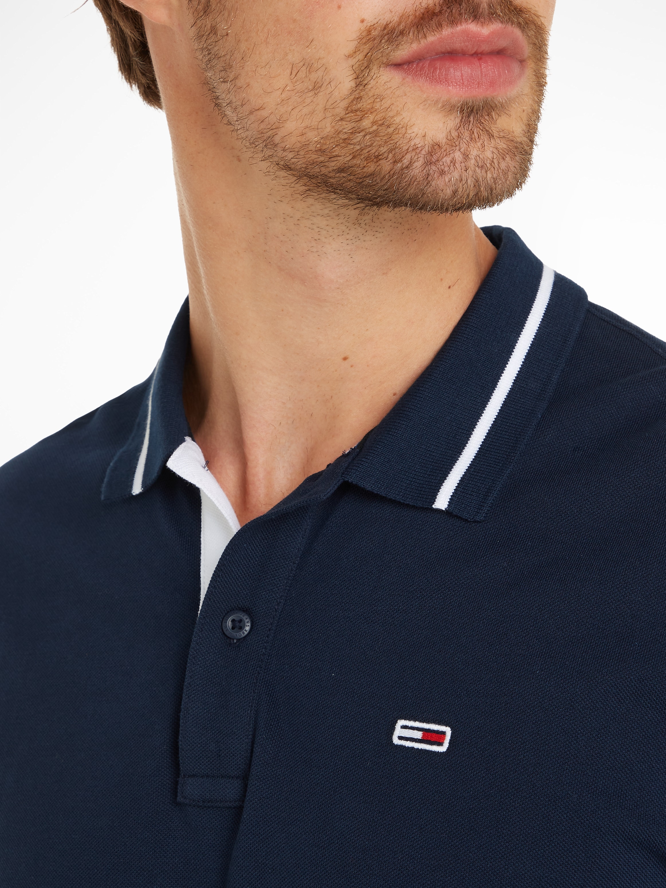 Tommy Jeans Poloshirt »TJM REG TIPPING POLO«, mit Logostickerei