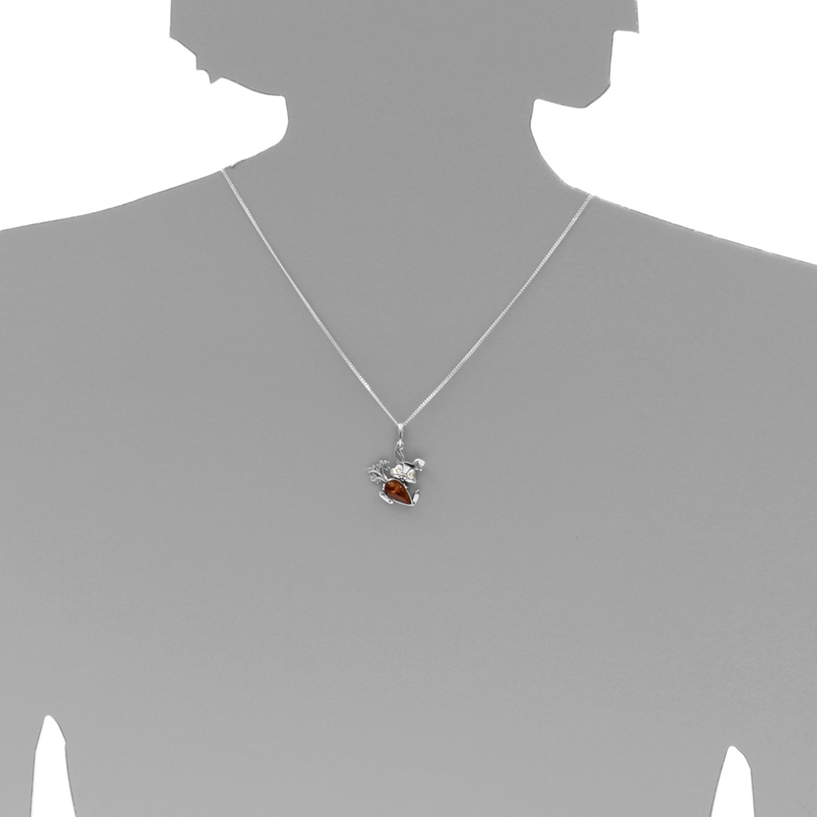 OSTSEE-SCHMUCK Kette mit Anhänger »Ostsee-Schmuck Kette mit Anhänger Hase mit Möhre«