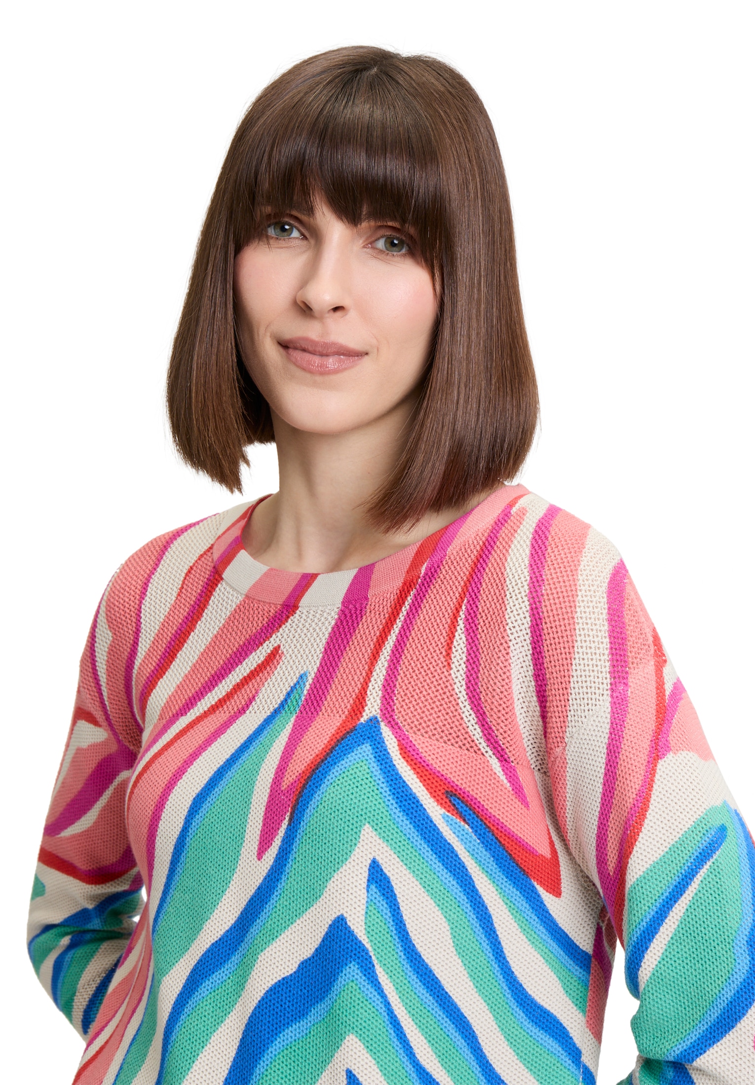 Betty Barclay Rundhalspullover »Feinstrickpullover mit Print«