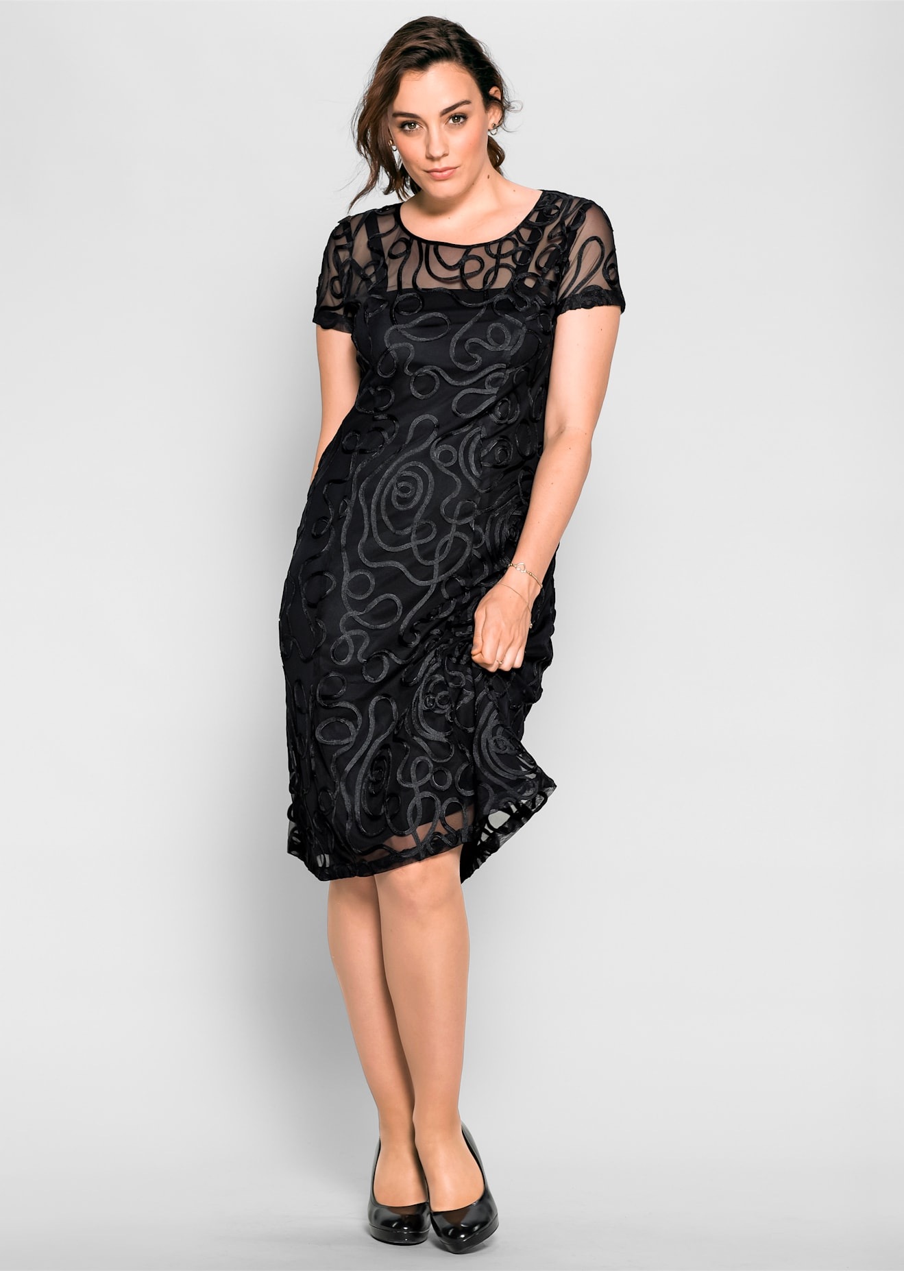 Sheego Spitzenkleid »Spitzenkleid«