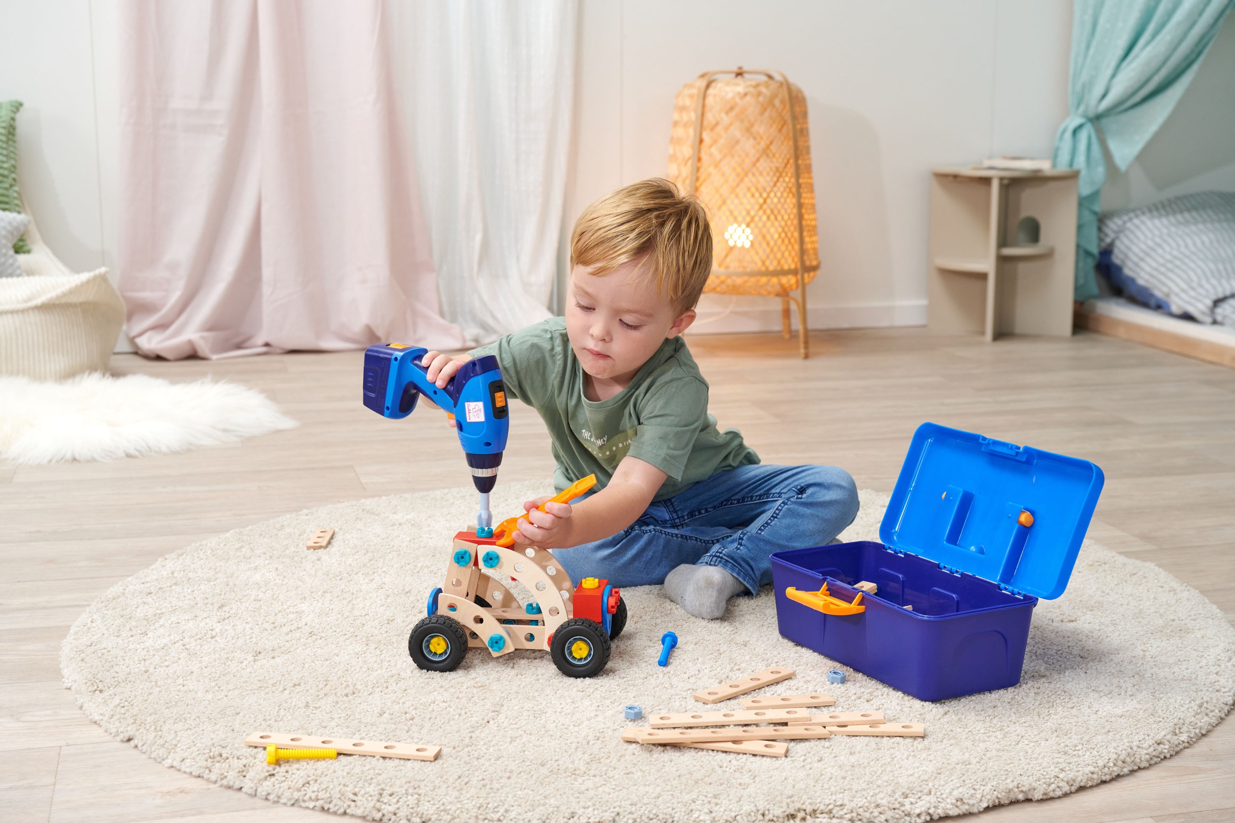 Eichhorn Spielwerkzeugkoffer »Constructor Werkzeugbox mit Schrauber«