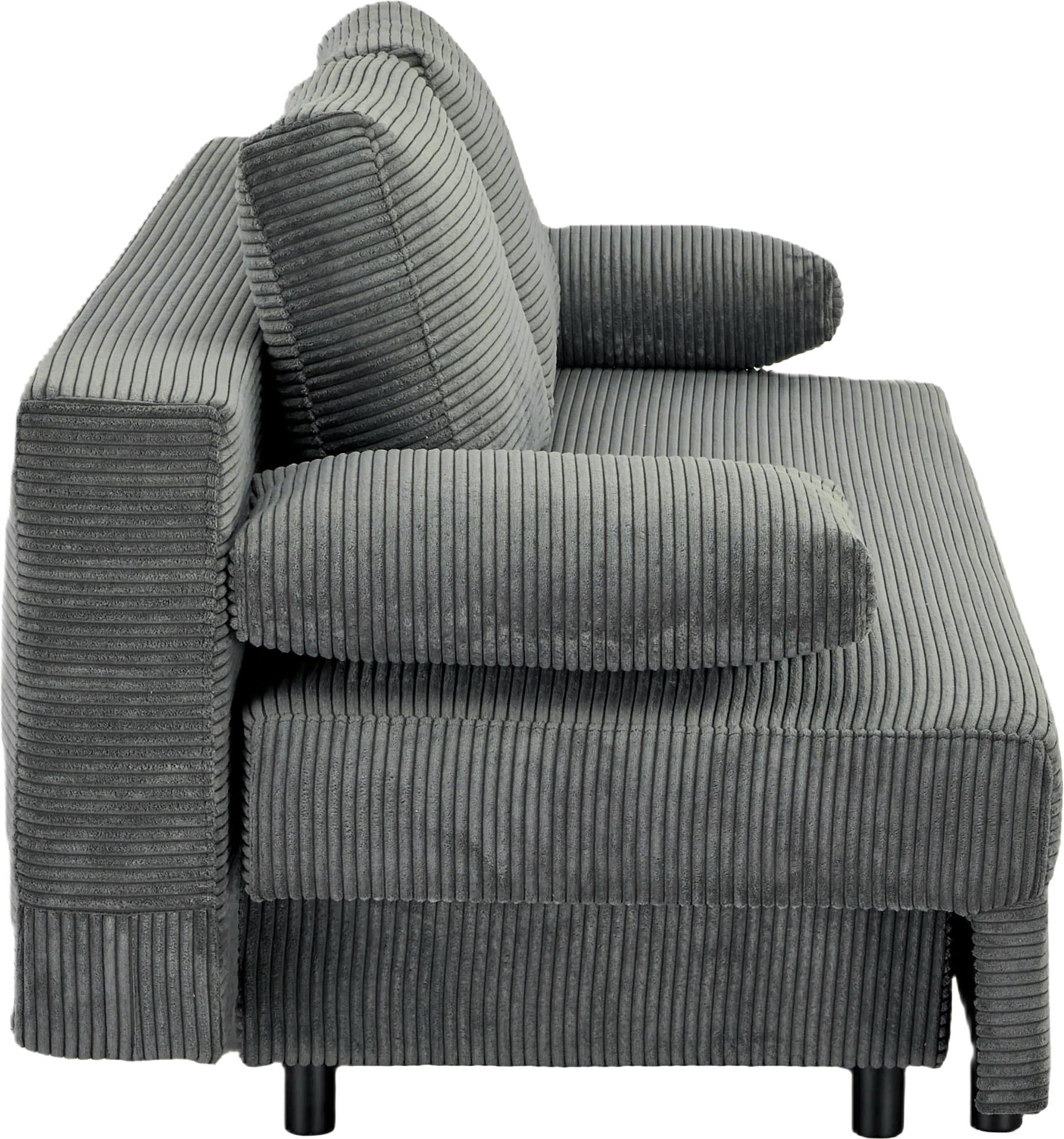 OTTO home Schlafsofa »ONNIKO Cord, Breite: 192 cm, Liegefläche 121x192 cm, softer Cord-Bezug« mit Bettfunktion & Bettkasten