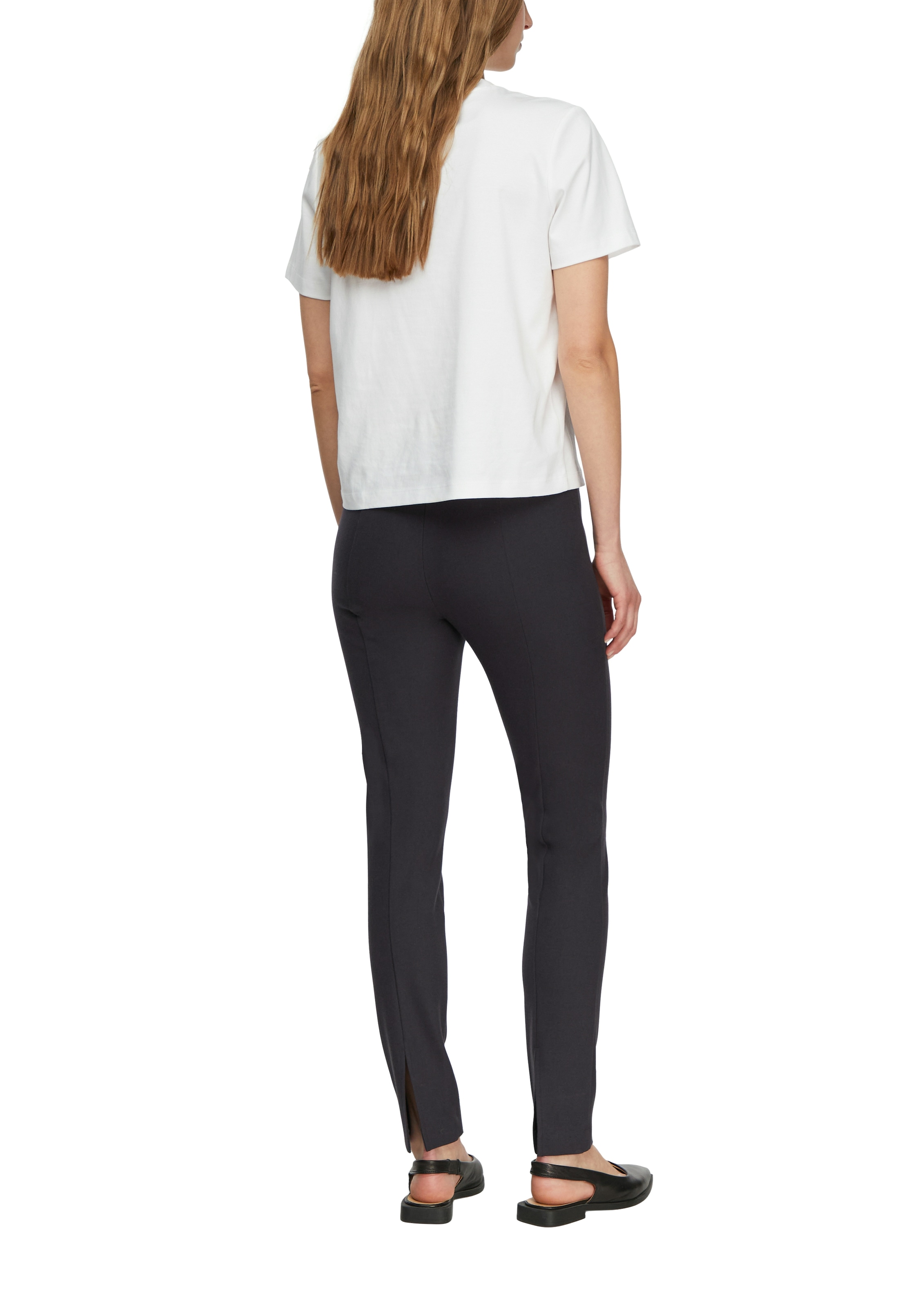 Comma Leggings  mit Schlitzdetails