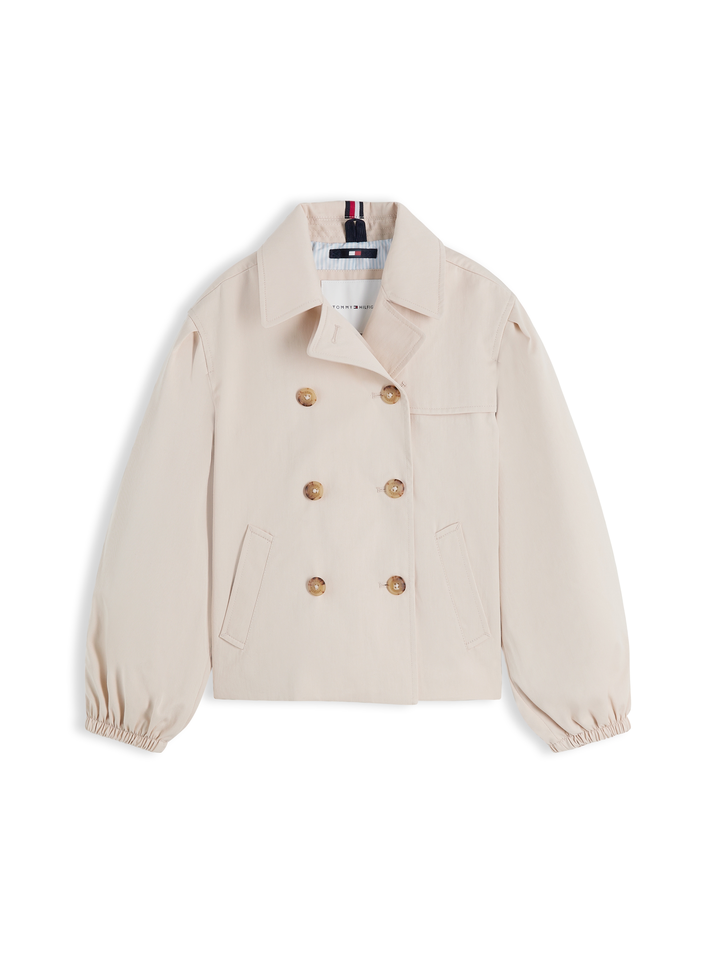 Tommy Hilfiger Kurzjacke 2-Reihig, Baumwoll-Mix, Kinder bis 16 Jahre