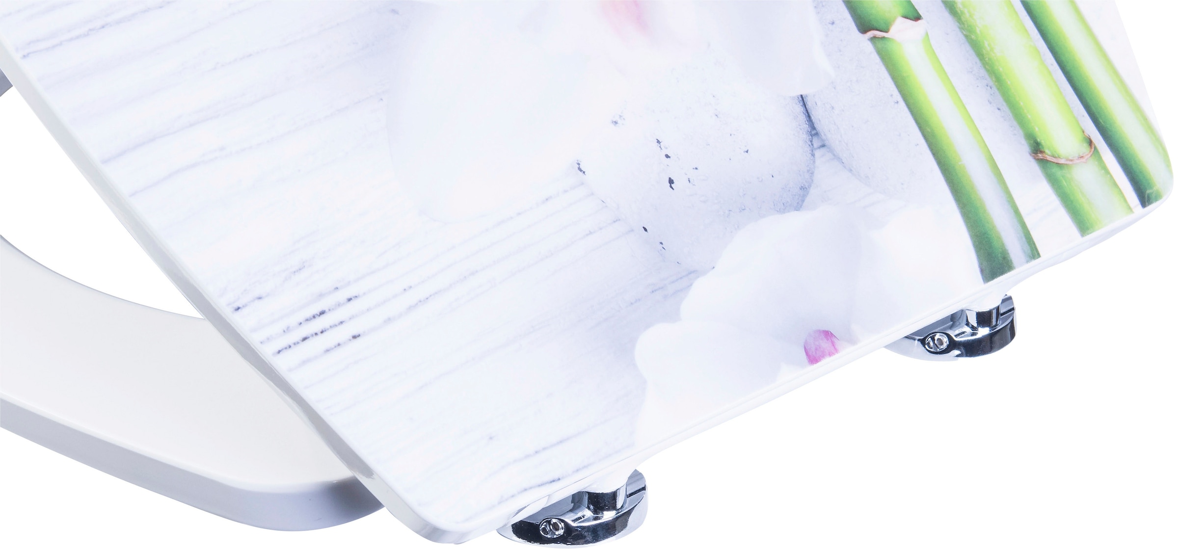 CORNAT WC-Sitz »Außergewöhnliche 3D-Relief Optik - Pflegeleichter Duroplast« Quick up & Clean Funktion - Absenkautomatik / Toilettensitz