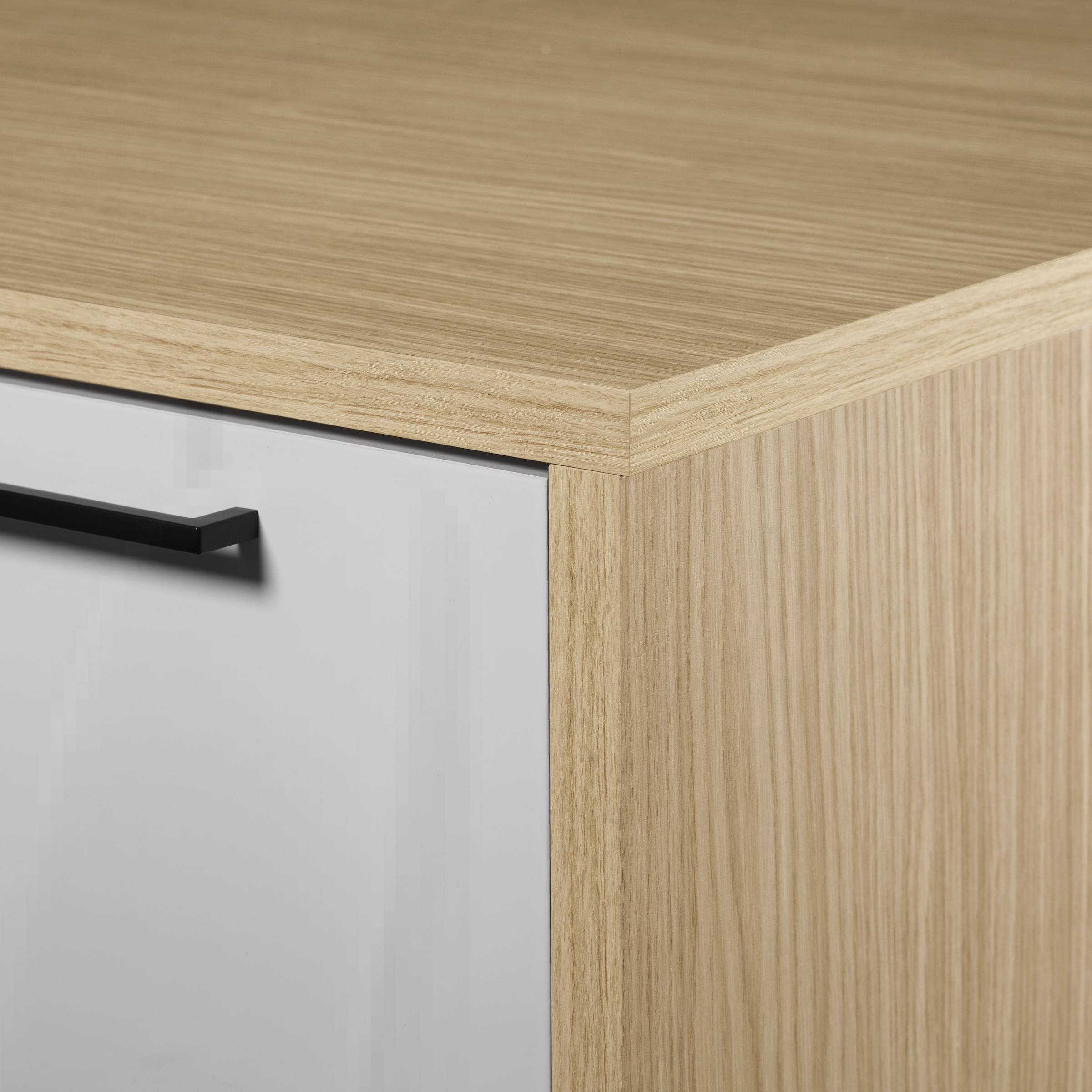 KOCHSTATION Küchenzeile »Luna, Küchenblock, Kücheninsel, Hängeschrank, Made in Italy« 3er-Set, Metallgriffe, Soft-Close-Funktion, inklusive Spüle