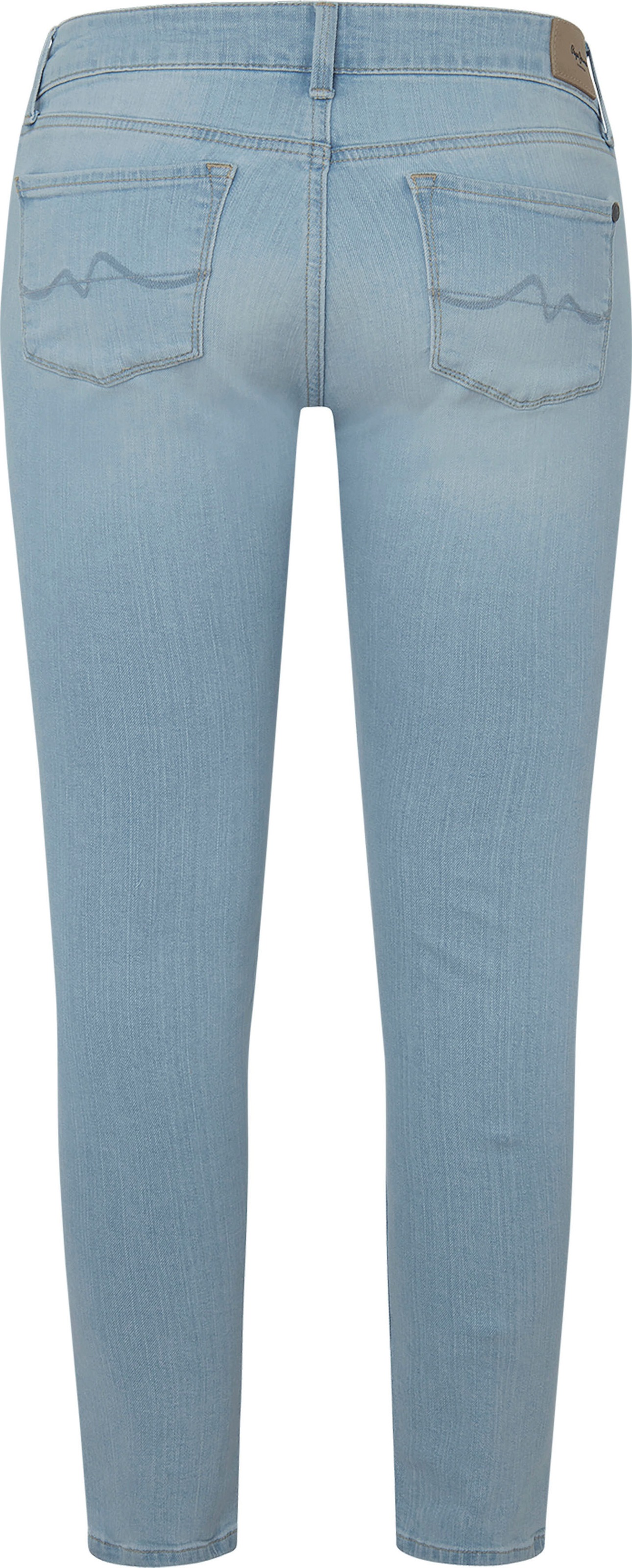 mit bei ♕ 1-Knopf Jeans »SOHO«, Stretch-Anteil 5-Pocket-Stil im Bund Skinny-fit-Jeans Pepe und