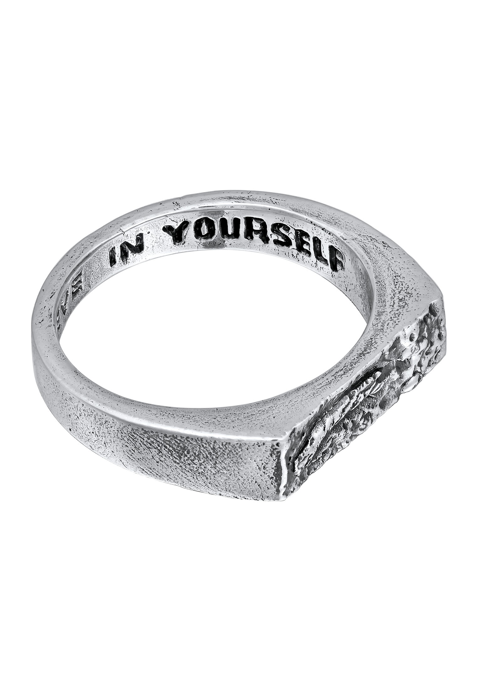 HAZE & GLORY Siegelring »Ring Rough Bar Ring 925 Silber«