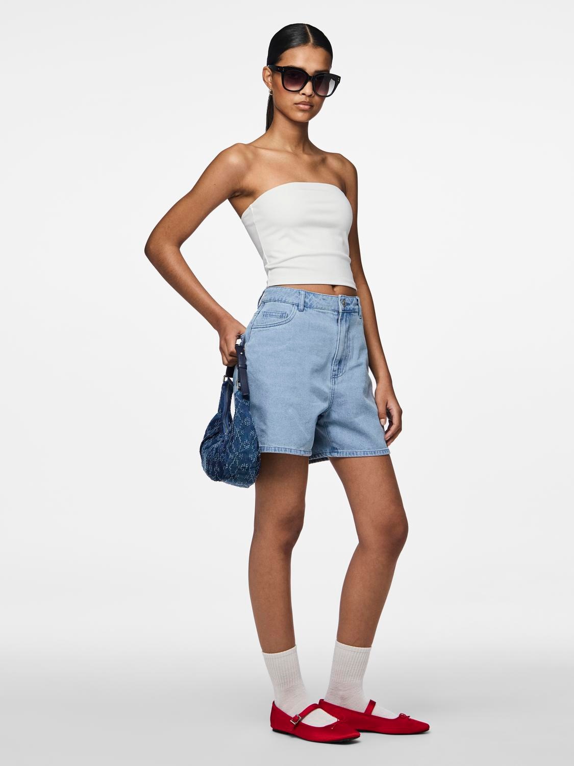 pieces Jeansshorts »PCABBI MW SHORTS NOOS«