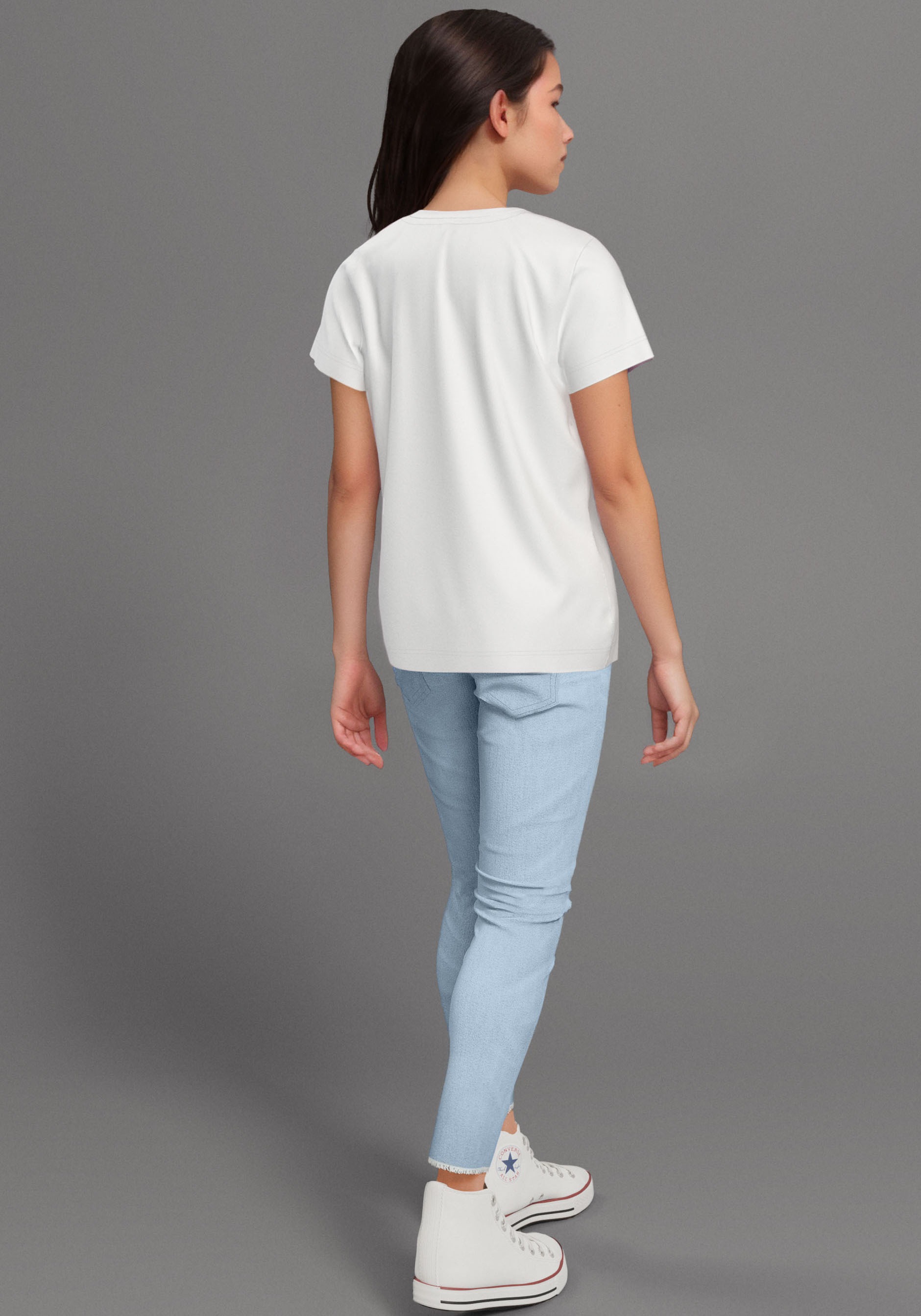 KangaROOS T-Shirt »HAPPINESS COMES« großer Frontprint