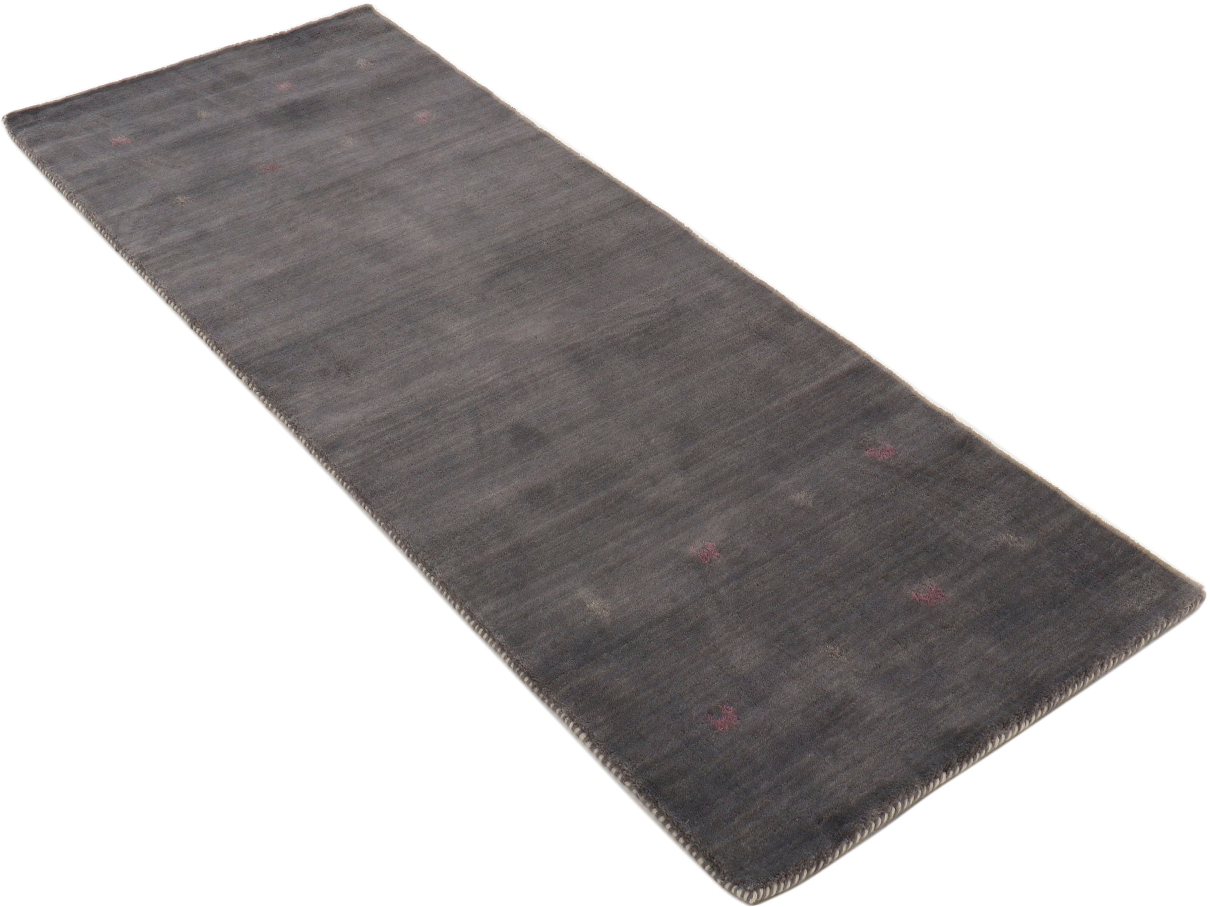 carpetfine Wollteppich »Gabbeh Uni, auch als Läufer und Rund erhältlich«, rechteckig, 15 mm Höhe, reine Wolle, handgewebt, Gabbeh Loom Tiermotiv, große Farbauswahl
