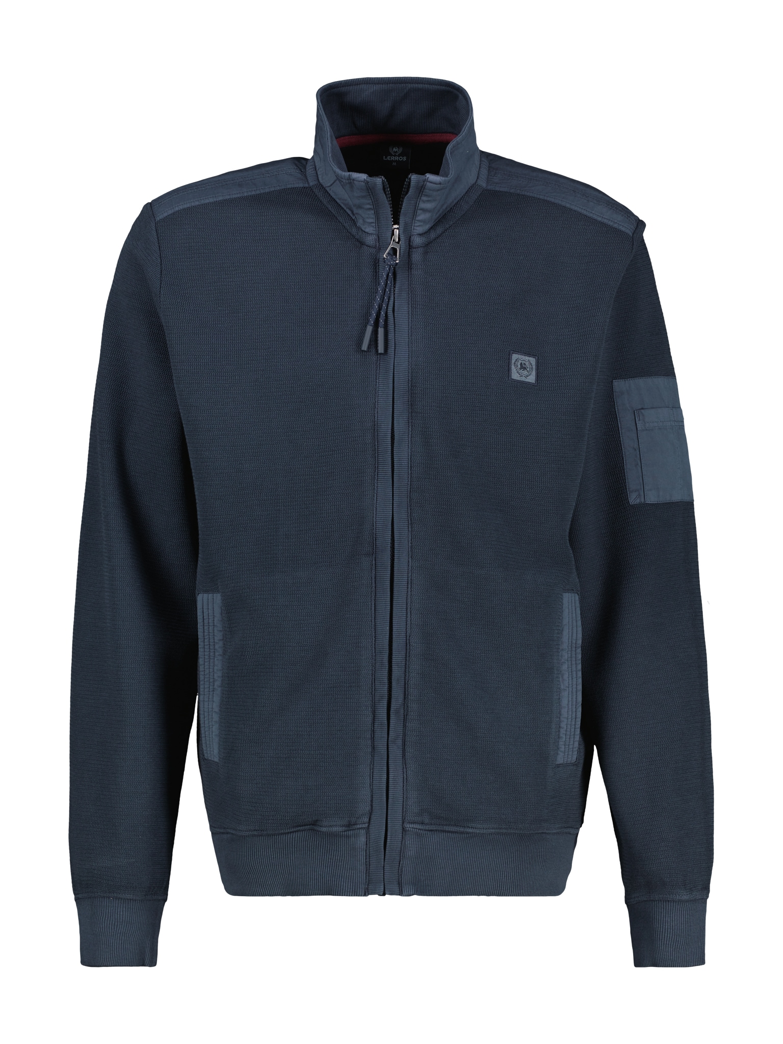 LERROS Sweatjacke, mit Logo Stickerei