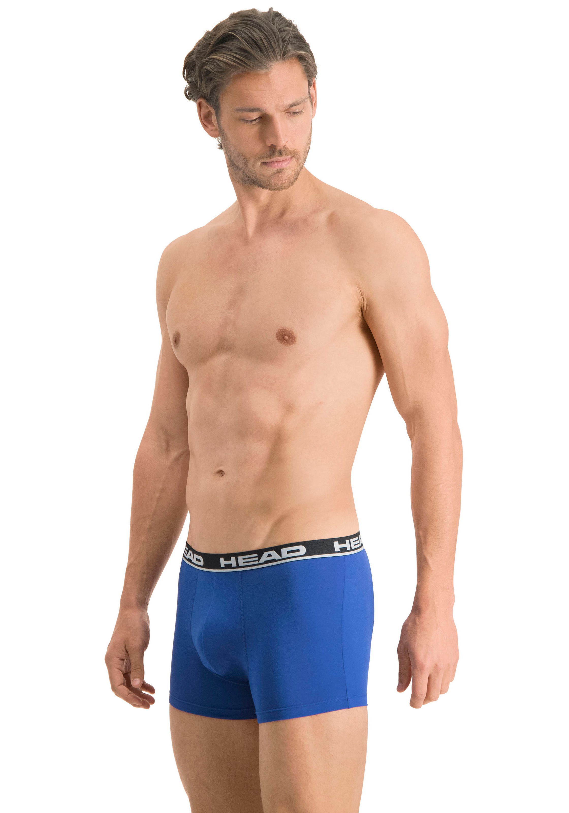 Head Boxershorts »HEAD BASIC BOXER 2P«, (2er Pack), mit elastischem Logobund