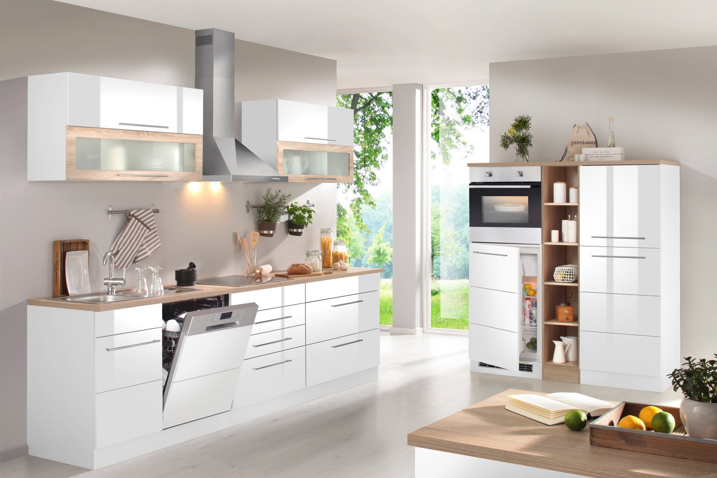 KOCHSTATION Klapphängeschrank »KS-Wien« Breite 100 cm