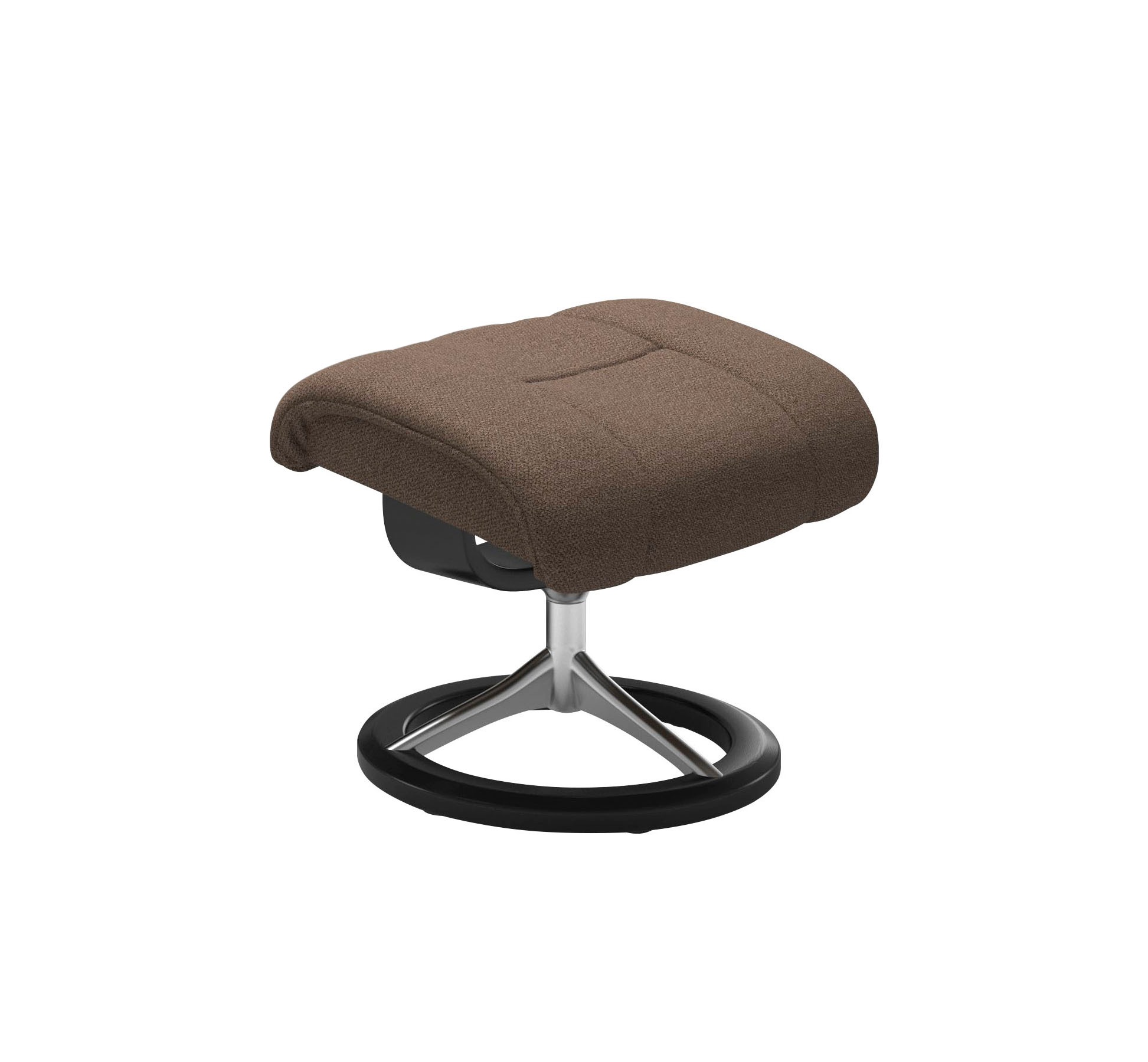 Stressless® Relaxsessel »Reno«, (Set, Relaxsessel mit Hocker), mit Hocker, mit Signature Base, Größe S, M & L, Gestell Schwarz