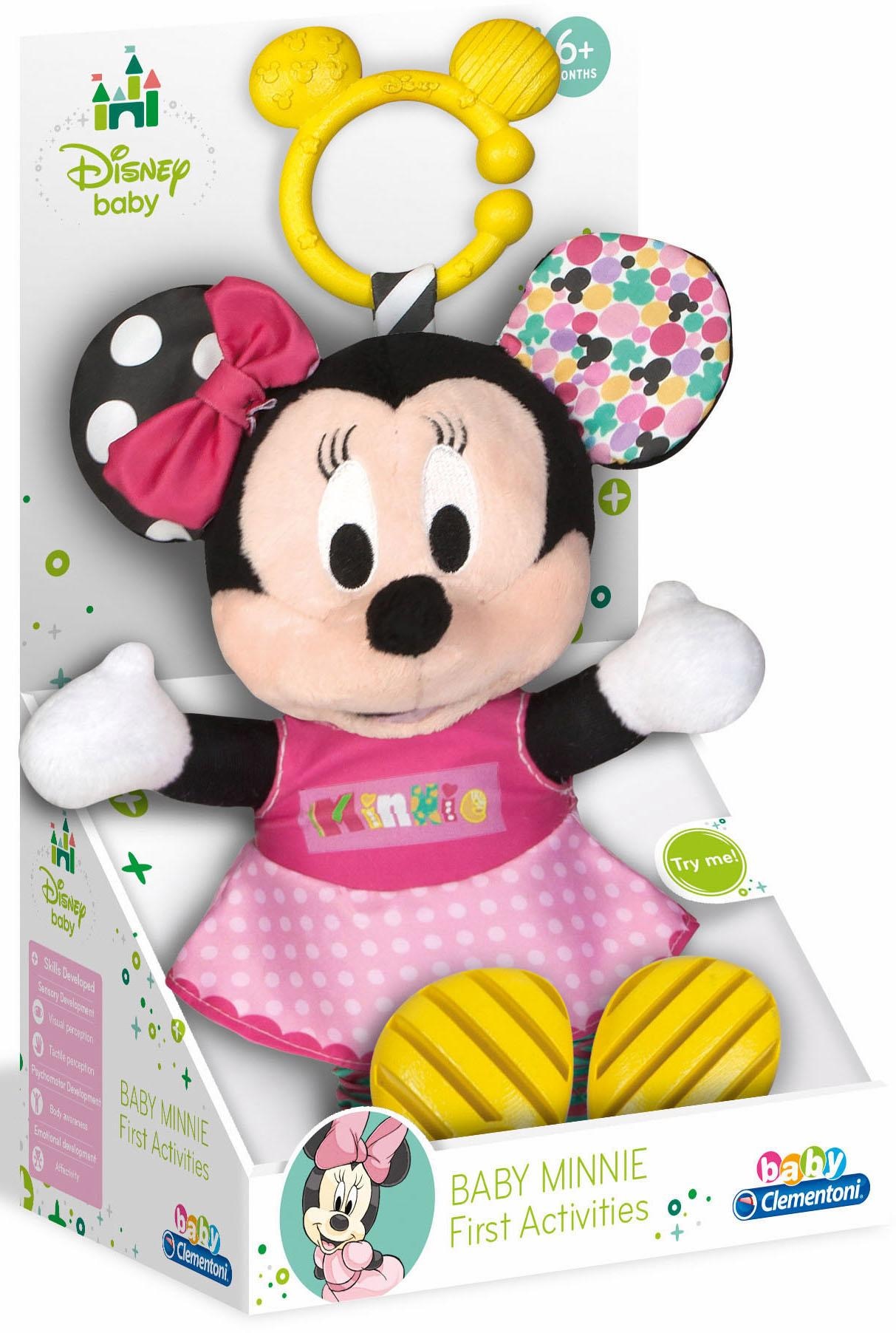 Plüschfigur »Baby Clementoni, Disney Baby, Plüsch Minnie mit Beißring«