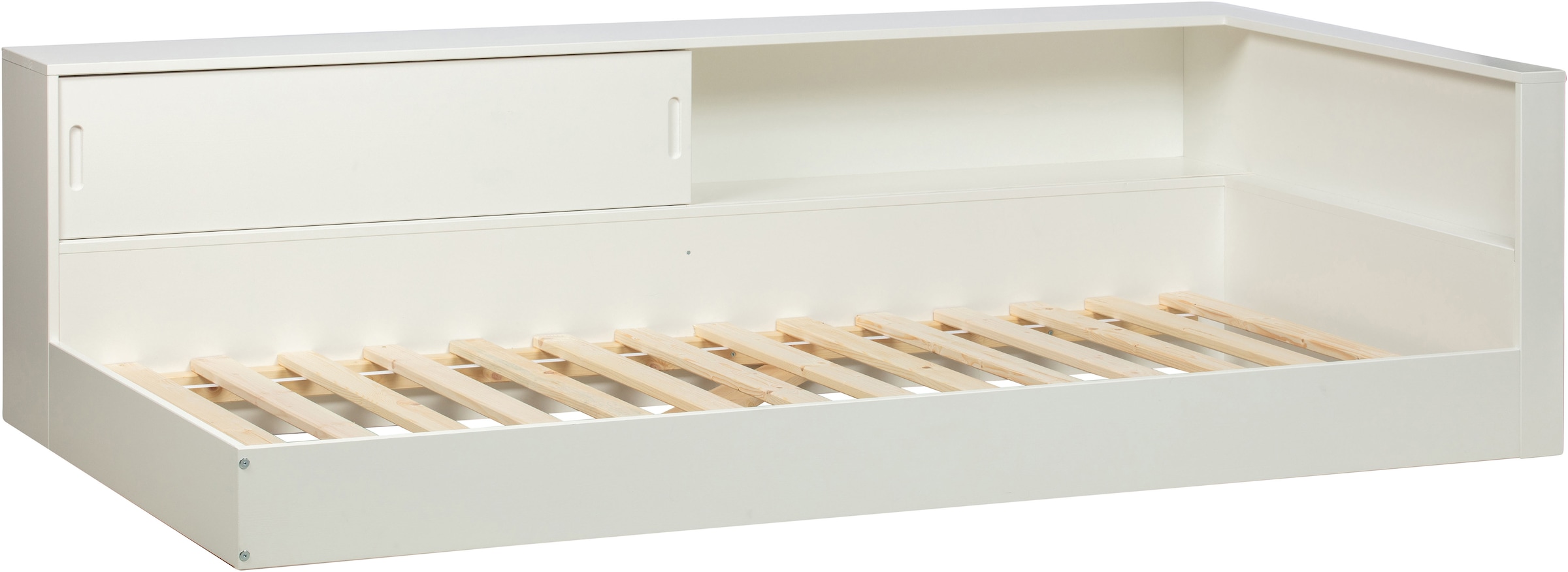 WOOOD Stauraumbett »Connect FSC®-Kiefernholz mit Schiebetür und Stauraum 213x118x60 cm« Einfach zu montierbar, Matratzenmaß 90x200 cm, Pfleiglicht