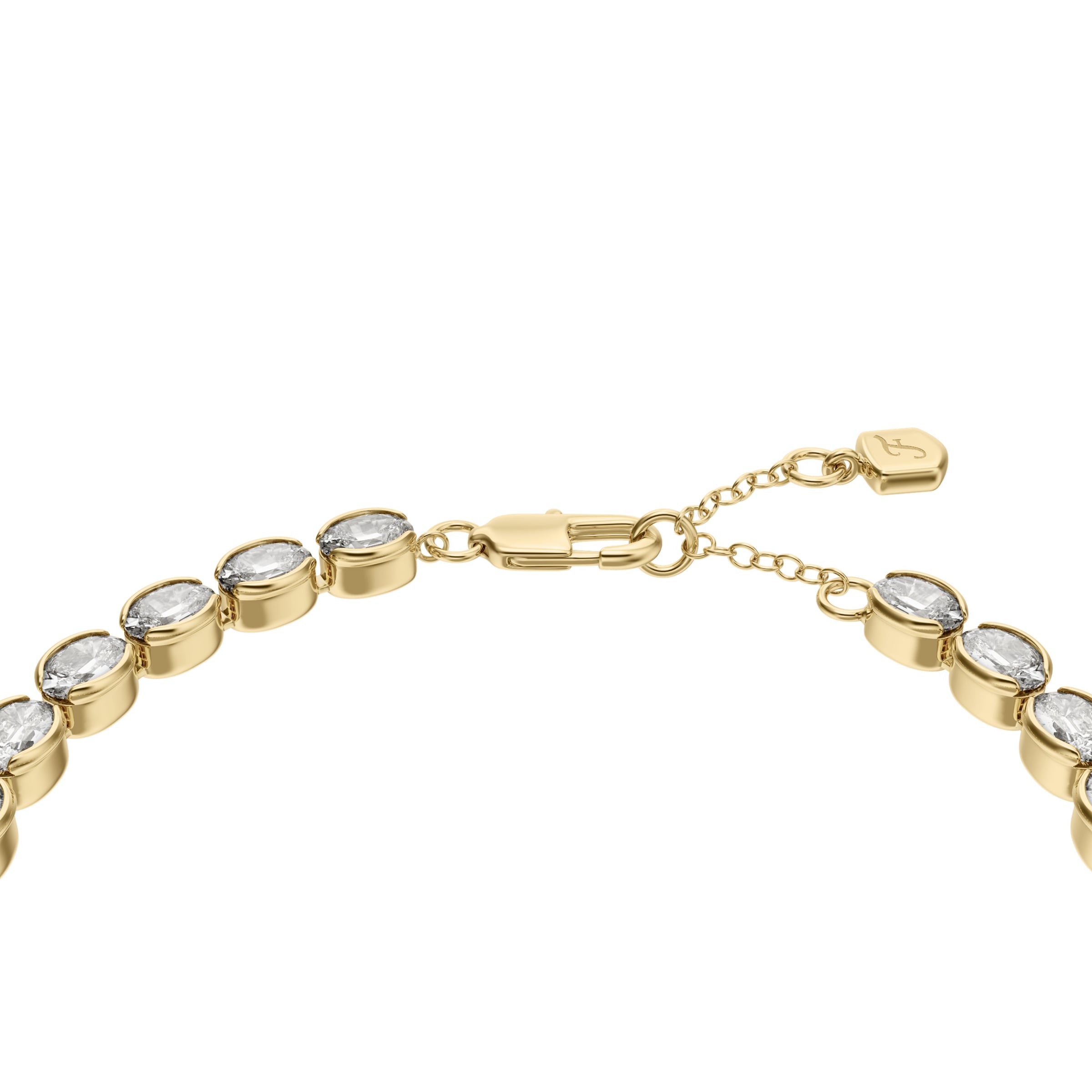 Fossil Tennisarmband »Ellis« mit Glasstein