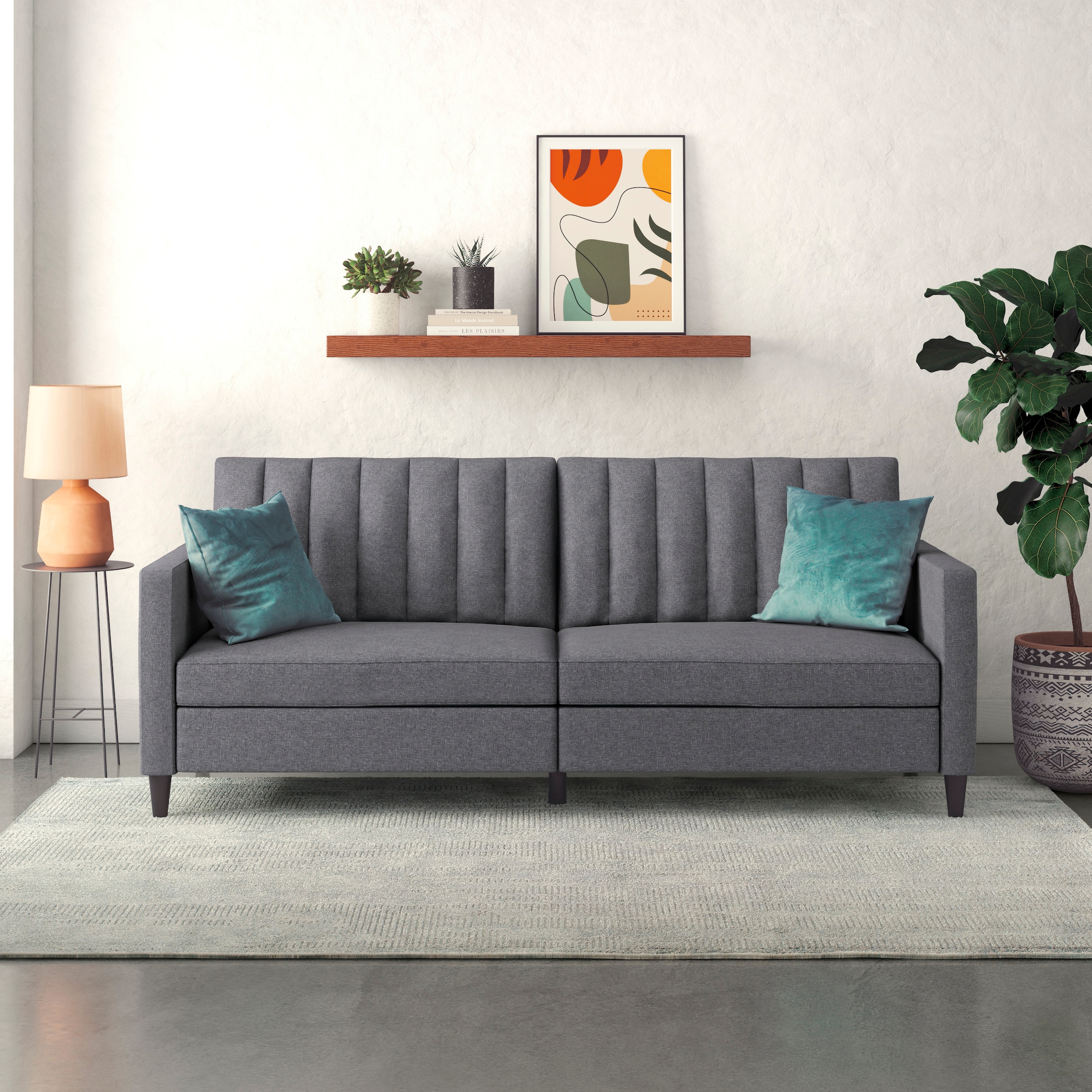 Dorel Home 3-Sitzer »Celine«, Rückenlehne 2-teilig und 3-fach verstellbar, Sitzhöhe 43 cm