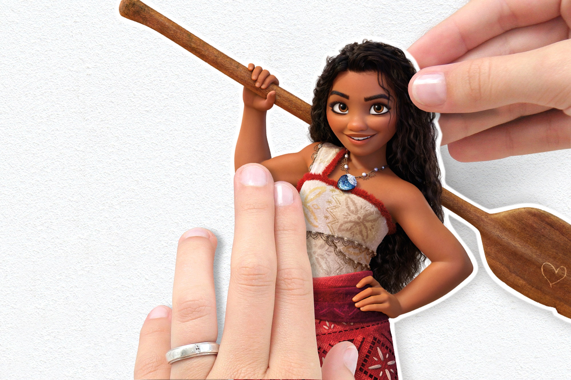 Komar Wandtattoo »Disney Moana 2 Family«, (1 St.), 50 x 70 cm (Breite x Höhe) - Kinderzimmer, Wandsticker
