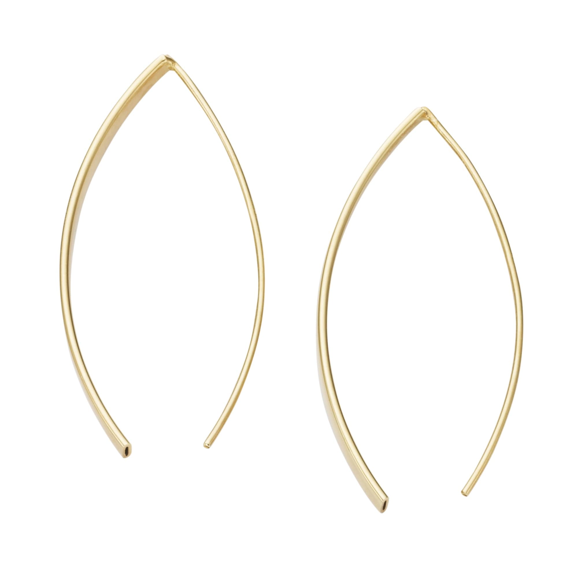 Smart Jewel Paar Ohrhaken »Ohrhaken längliche Form, Silber 925«