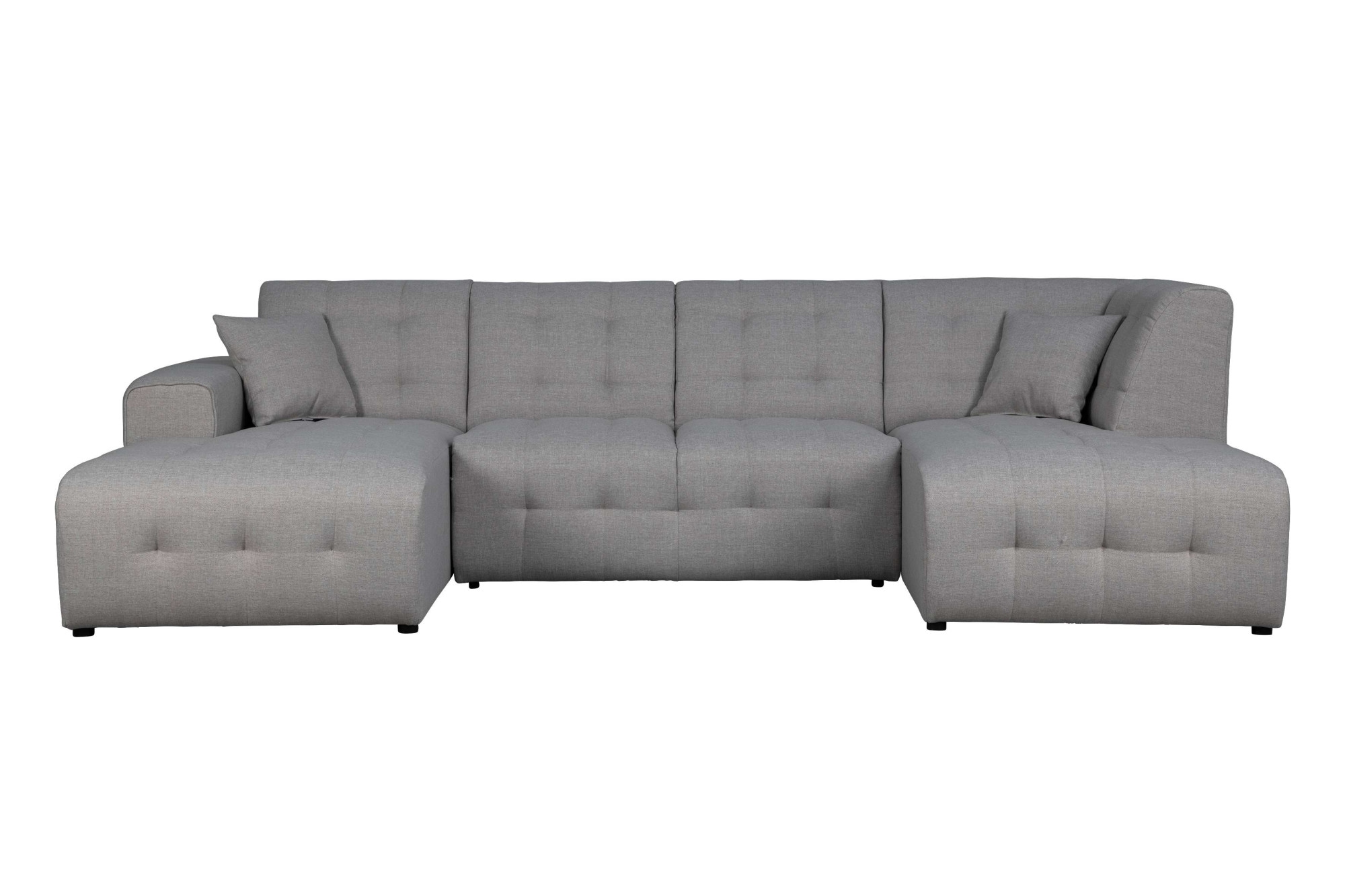 Home affaire Wohnlandschaft »Nosia U-Form«, incl. 2 Zierkissen, mit feiner Steppung