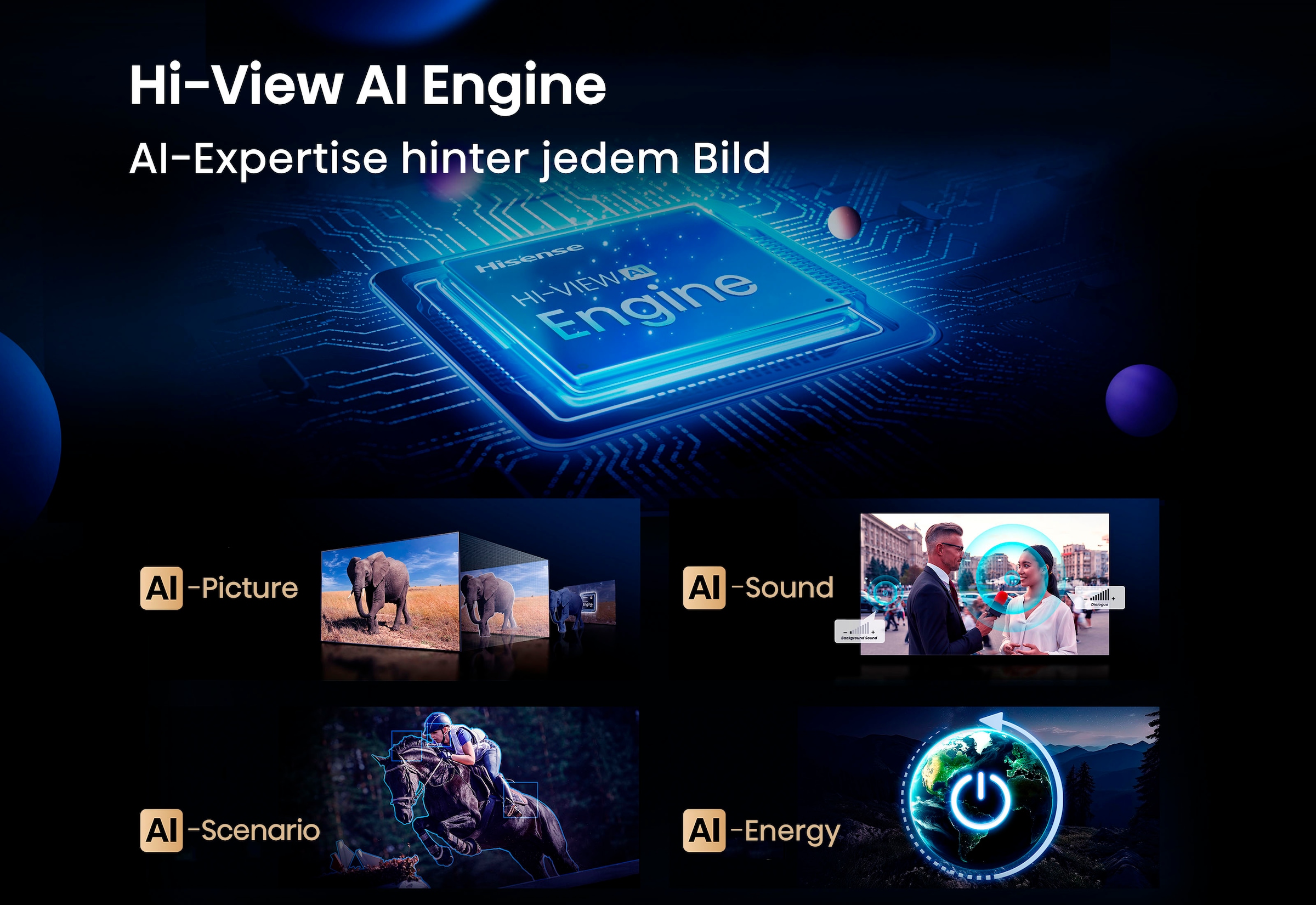 Hisense QLED Mini LED-Fernseher »50U7Q«, 4K Ultra HD, Smart-TV, 4K UHD Mini LED