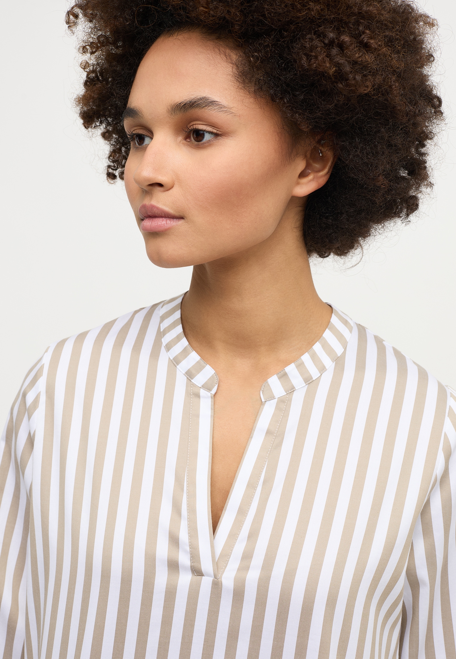 Eterna Longbluse »LOOSE FIT« EASY IRON (bügelleicht)