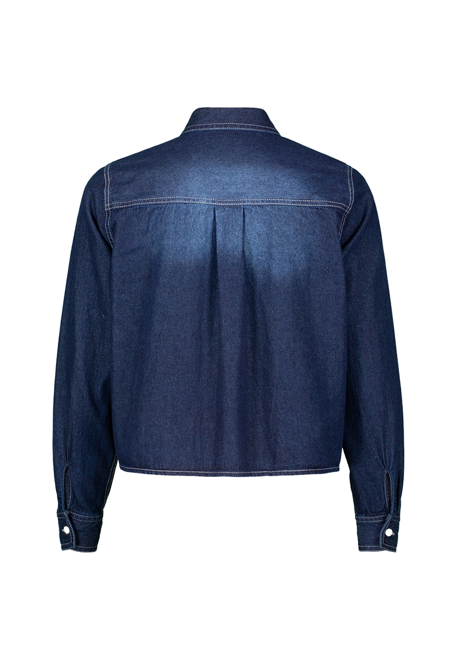 Zero Jeansbluse »Jeansbluse mit Knopfleiste«