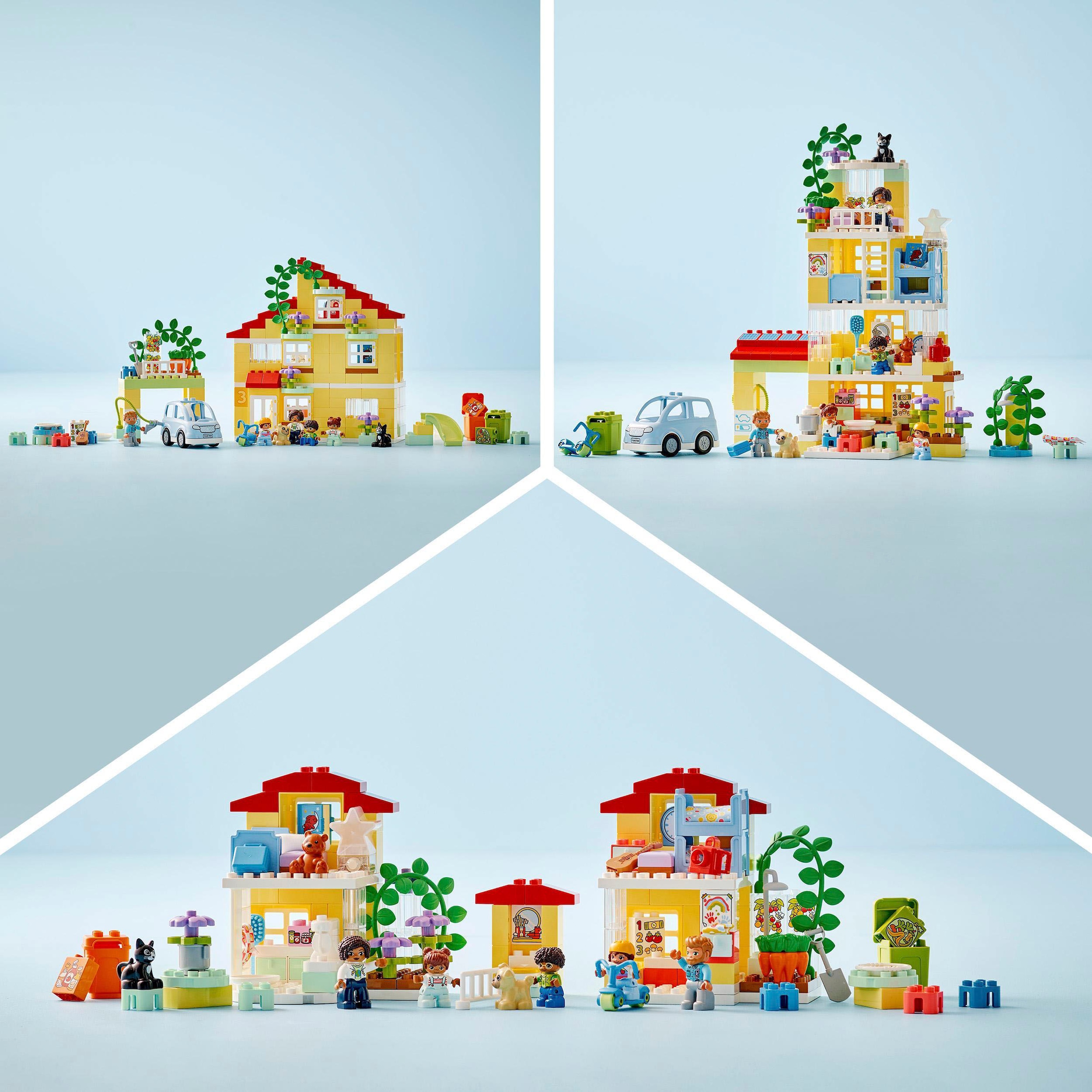 LEGO® Konstruktionsspielsteine »3in1 Familienhaus (10994), LEGO® DUPLO«, (218 St.), Made in Europe