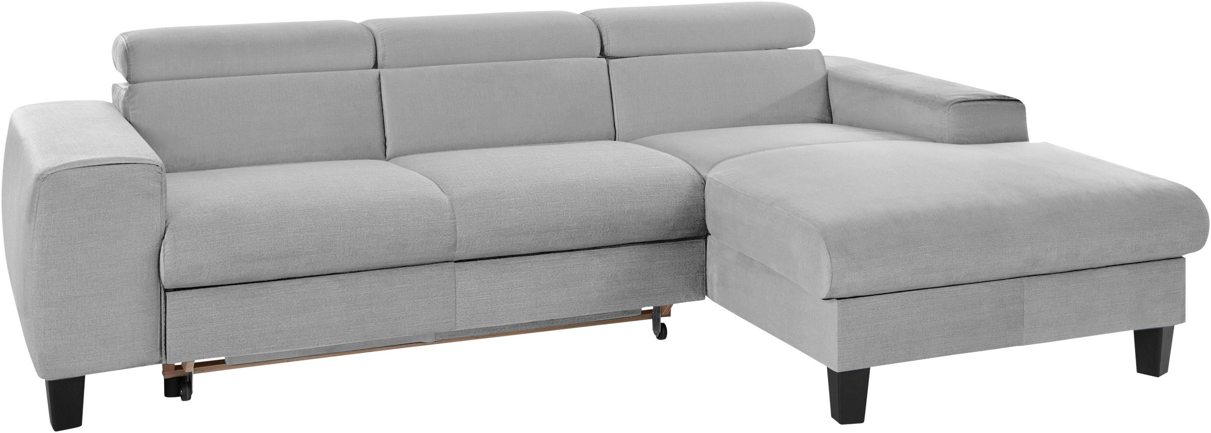 COTTA Polstergarnitur »Morven L-Form«, (Set), Set bestehend aus: Ecksofa mit Kopfteilverstellung & Hocker