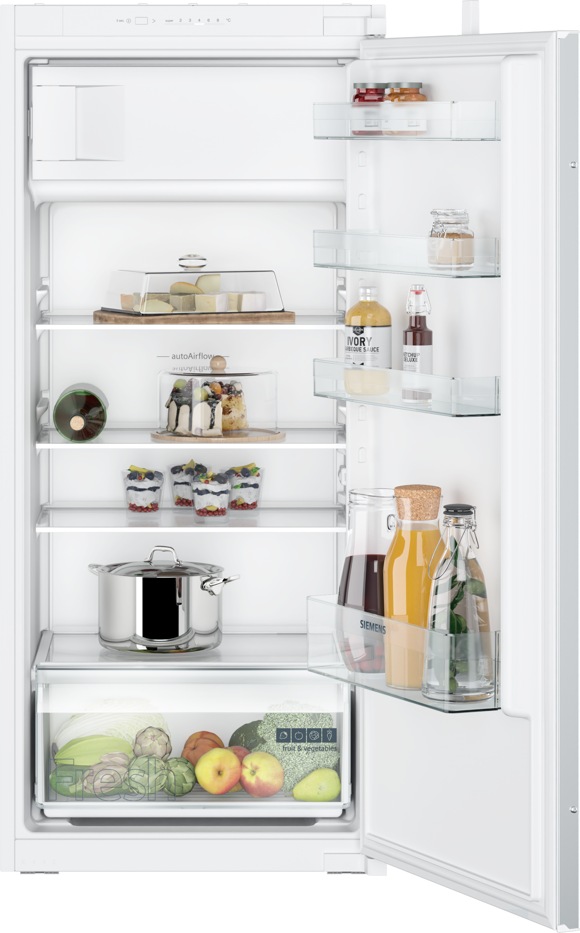 SIEMENS Einbaukühlschrank iQ100 "KI42LNSE0" 122,1 cm hoch 54,1 cm breit