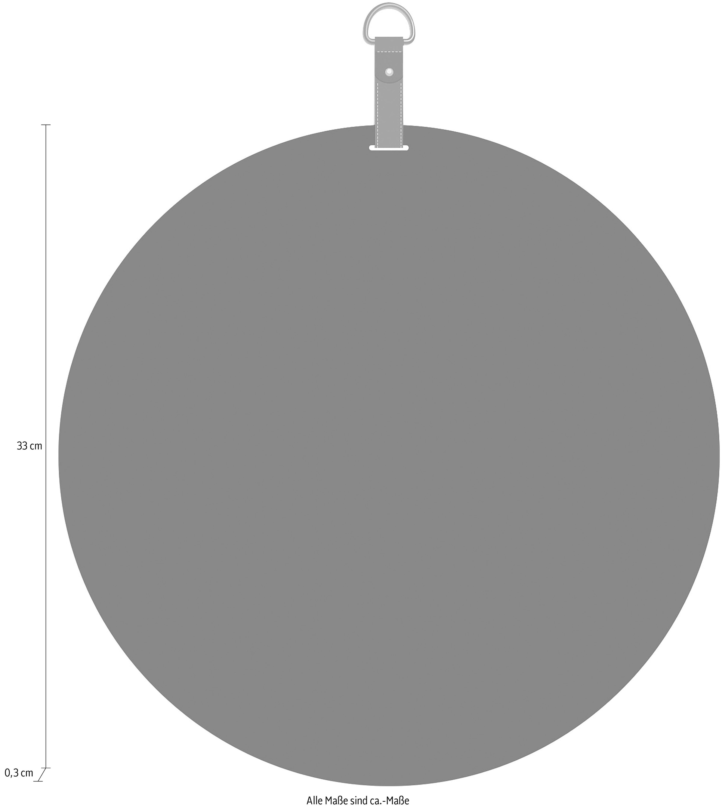 queence Wanddekoobjekt »Theo«, Tafel, Wandtafel, Magnettafel, Magnetwand, Memoboard, rund