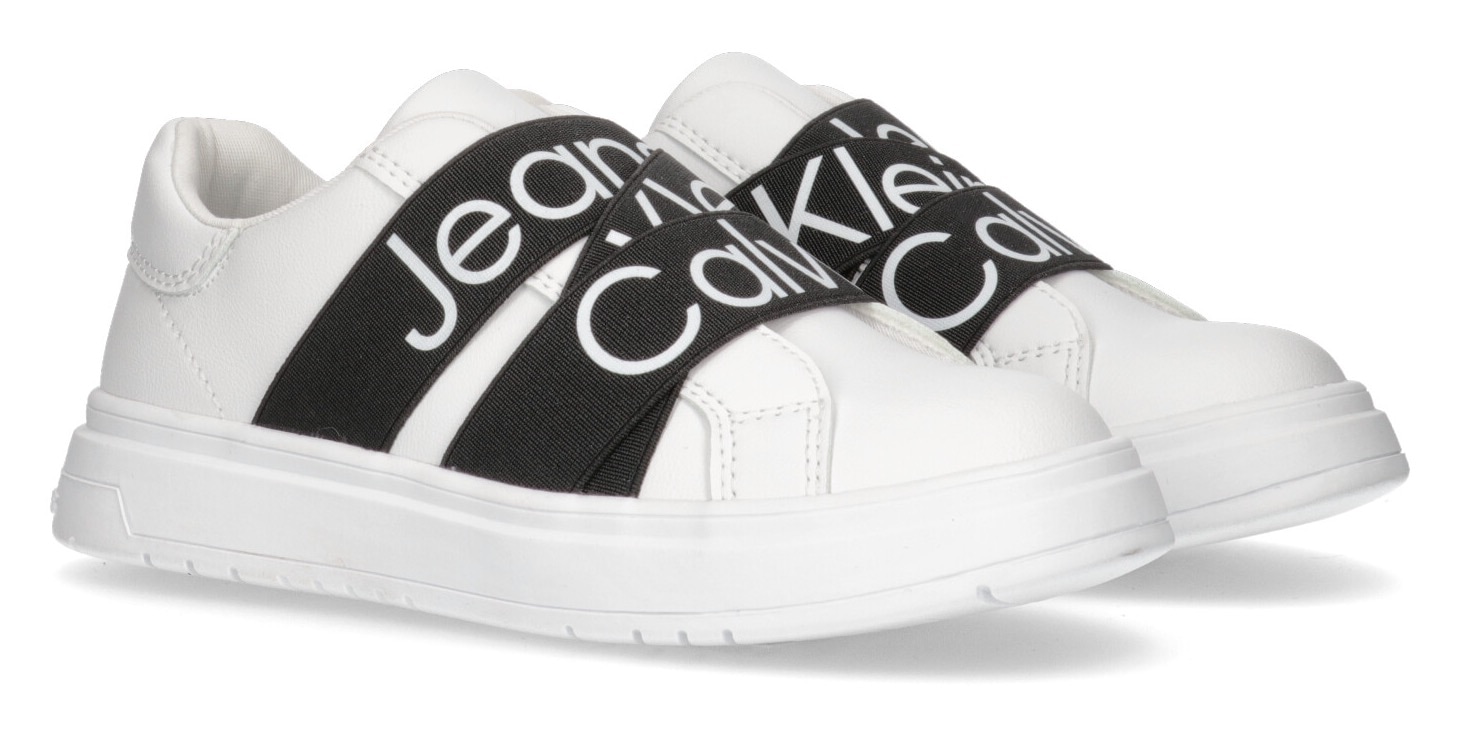 Calvin Klein Jeans Slip-On Sneaker »LOW CUT SNEAKER«, Gummizug mit Logoschriftzug