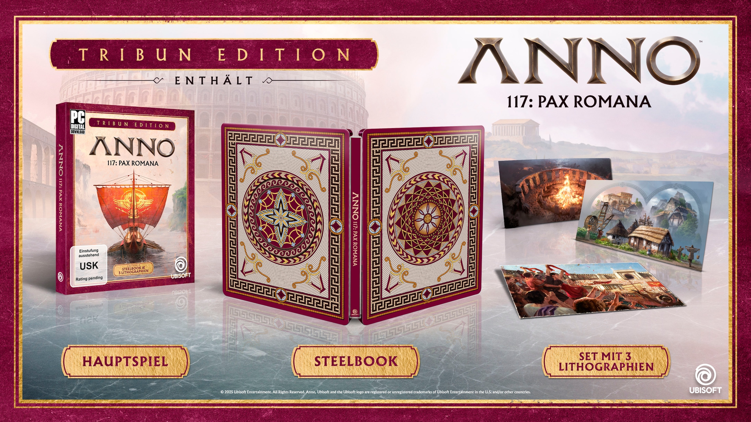 UBISOFT Spielesoftware »Anno 117: Pax Romana Tribun Edition«, PC