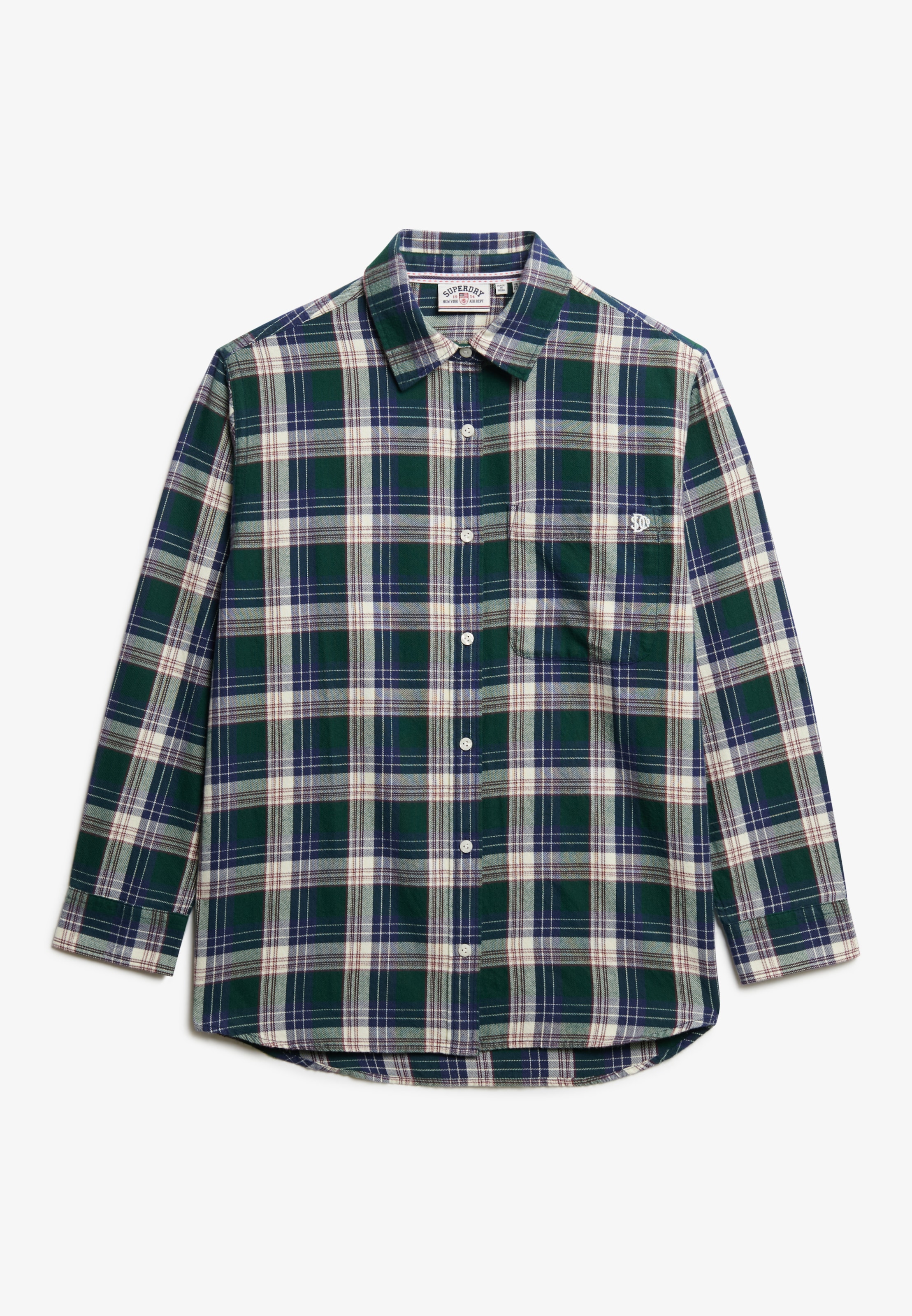 Superdry Karobluse »CHECK FLANNEL BOYFRIEND SHIRT«