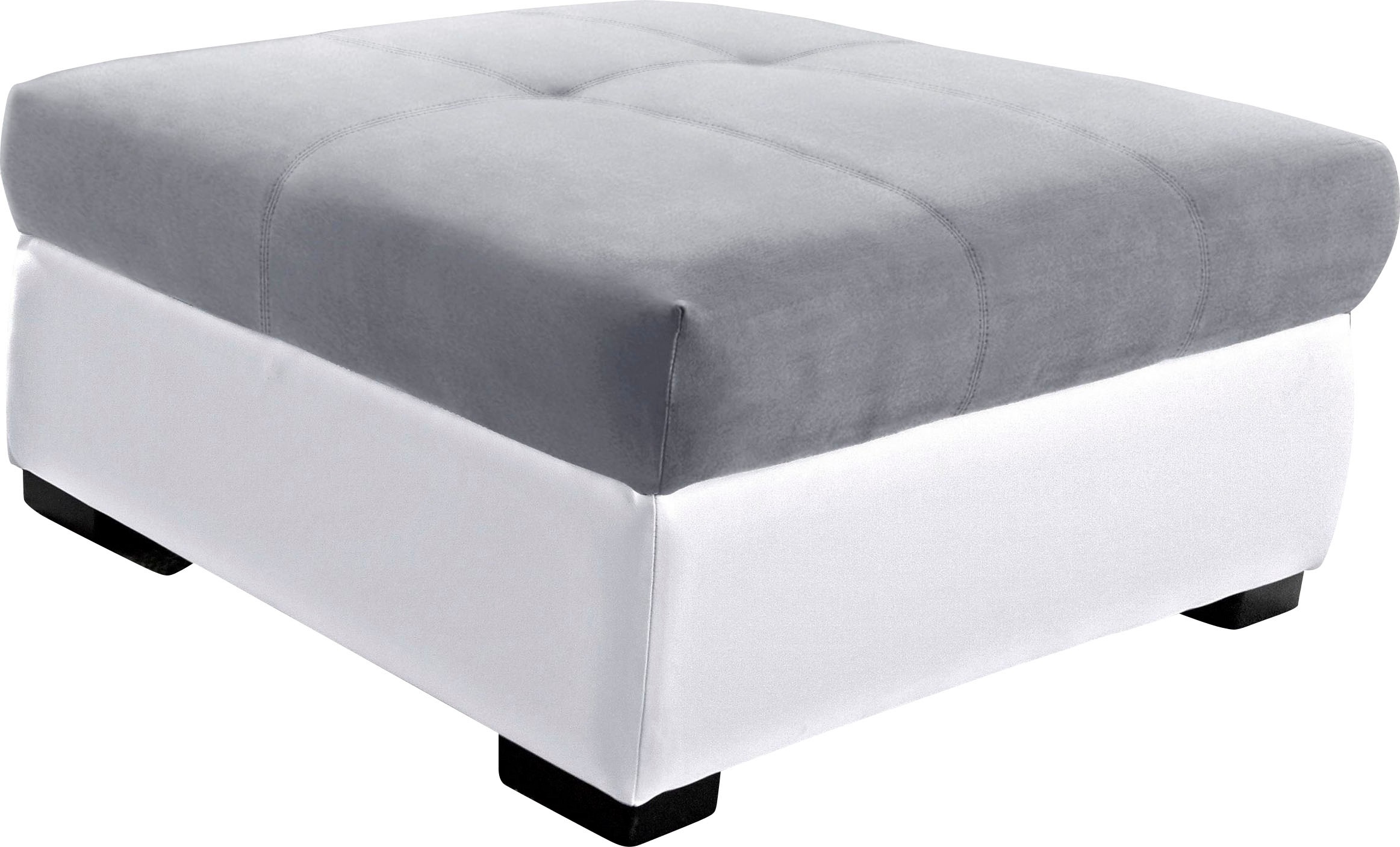 COTTA Polstergarnitur »Speedway L-Form«, (Set), Set bestehend aus: Ecksofa mit Kopfteilverstellung & Hocker