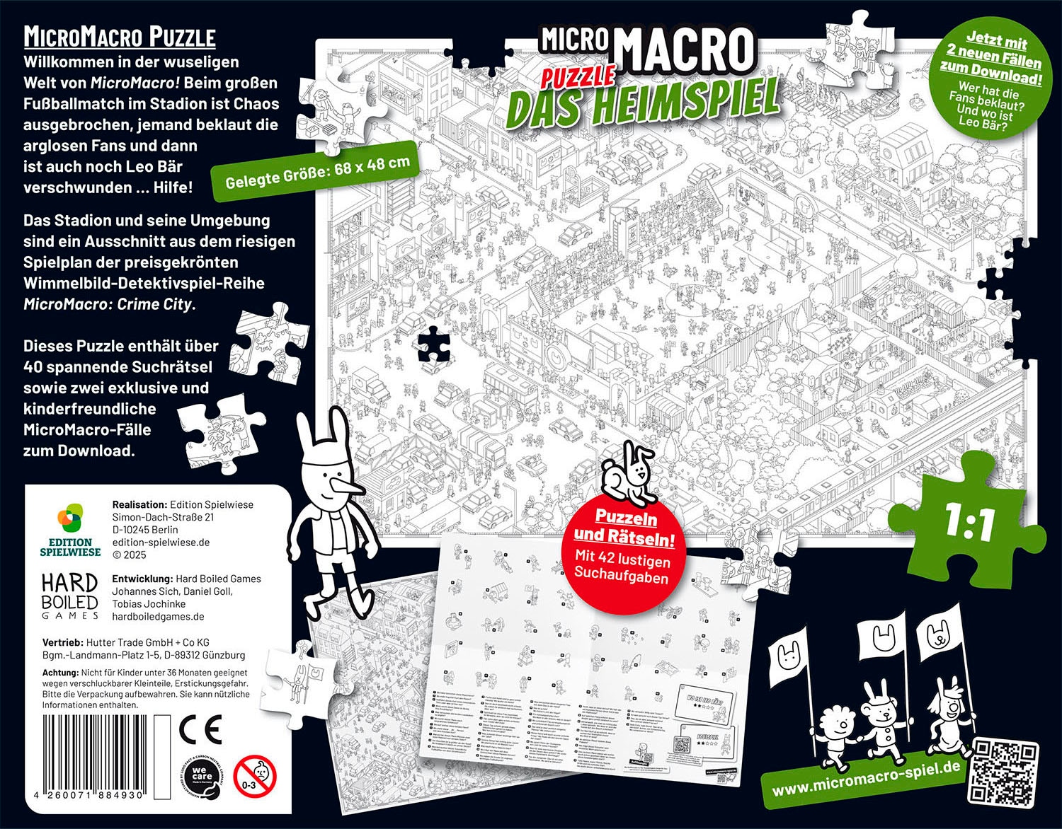 EDITION SPIELWIESE Puzzle »MicroMacro Puzzle #2: Das Heimspiel« Made in Germany