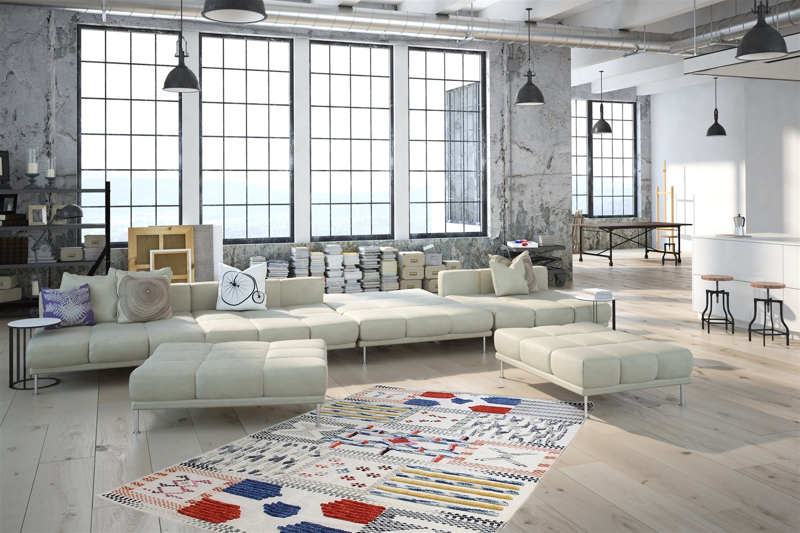 Kayoom Teppich »Empire 110« rechteckig 15 mm Höhe Kreatives Design durch Ethno-Musterung.