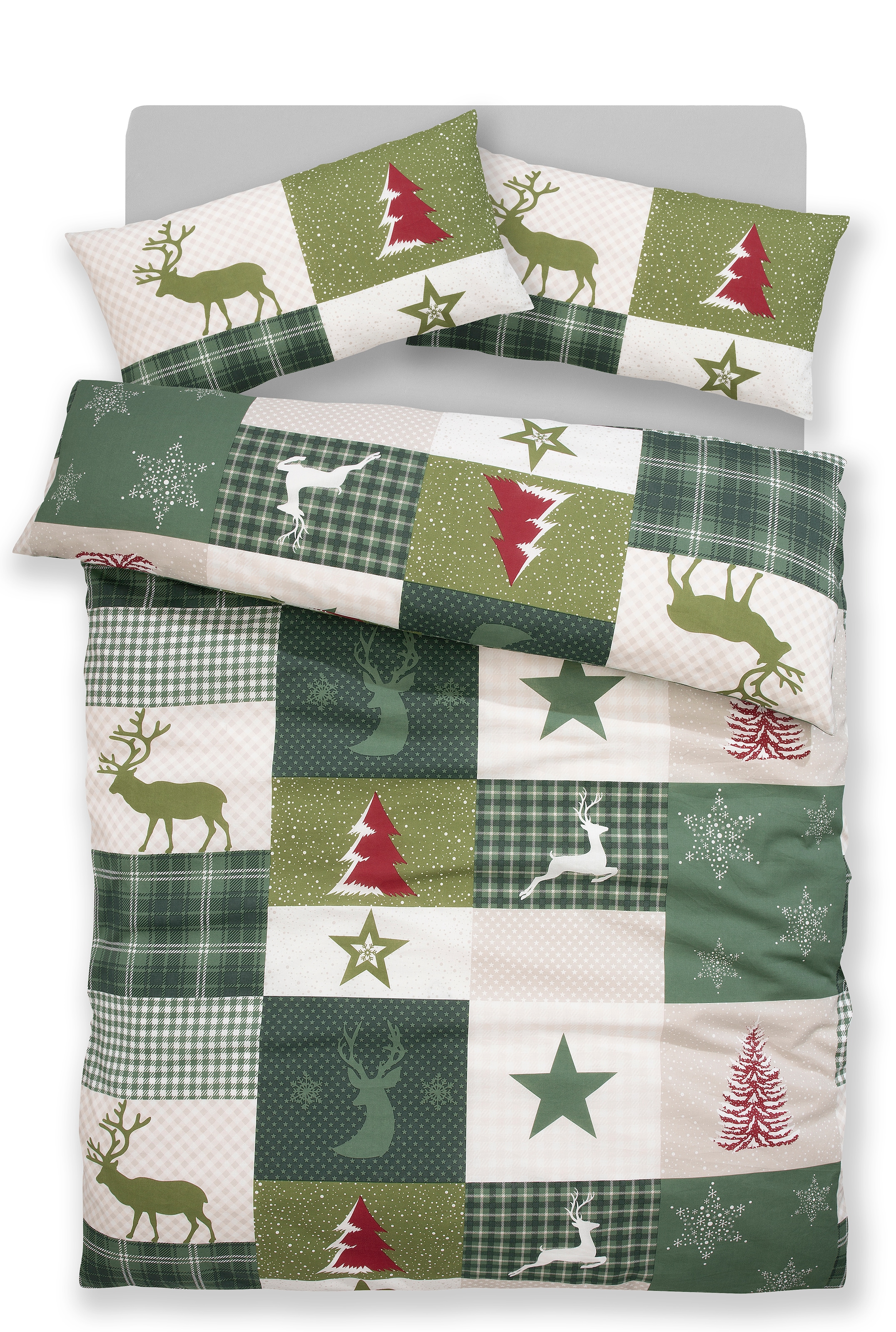 OTTO home Bettwäsche »Nicholas« 2 Stk. Weihnachtsbettwäsche, Winter, in 3 Qualitäten verfügbar