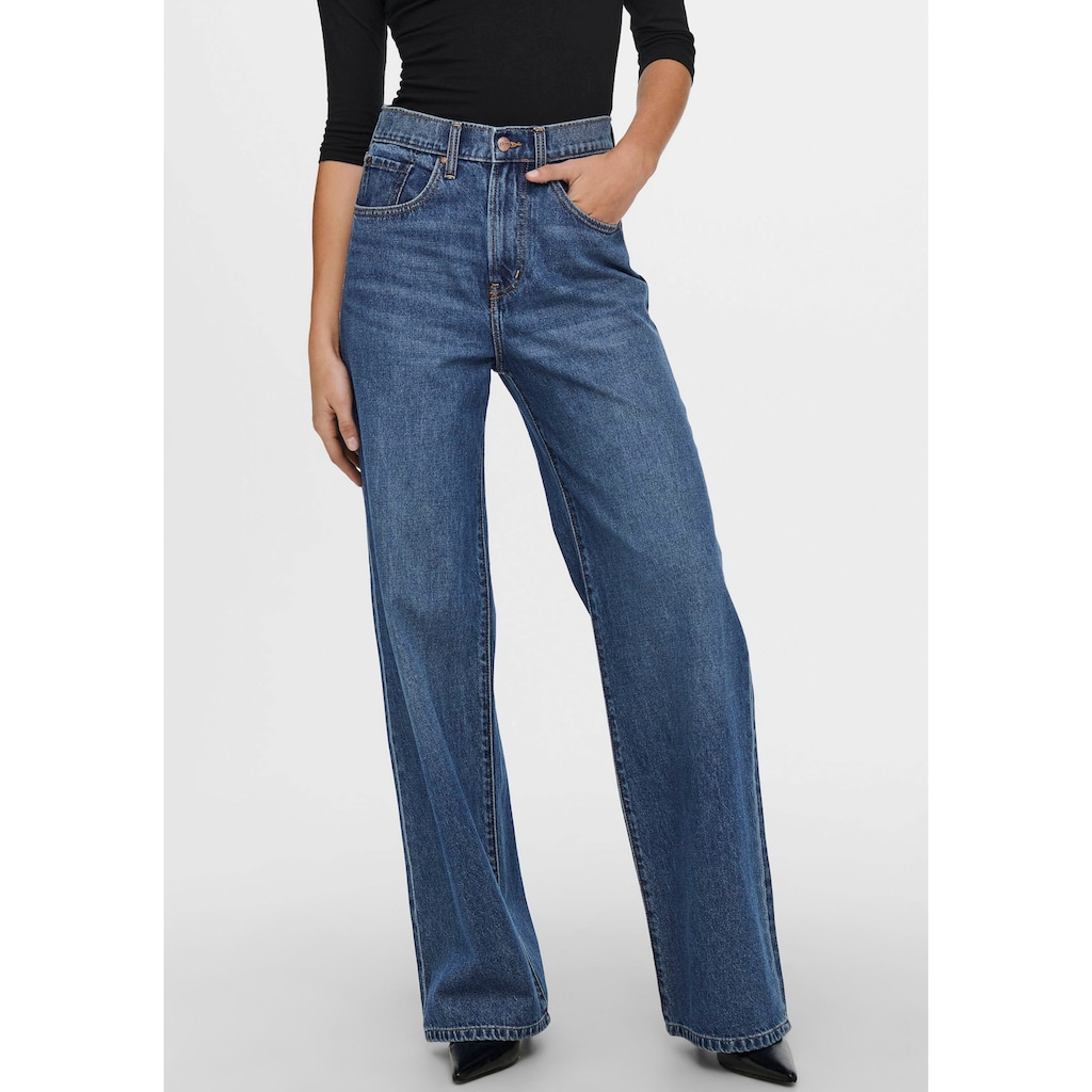 ONLY High-waist-Jeans »ONLHOPE EX HW WIDE DNM ADD465«