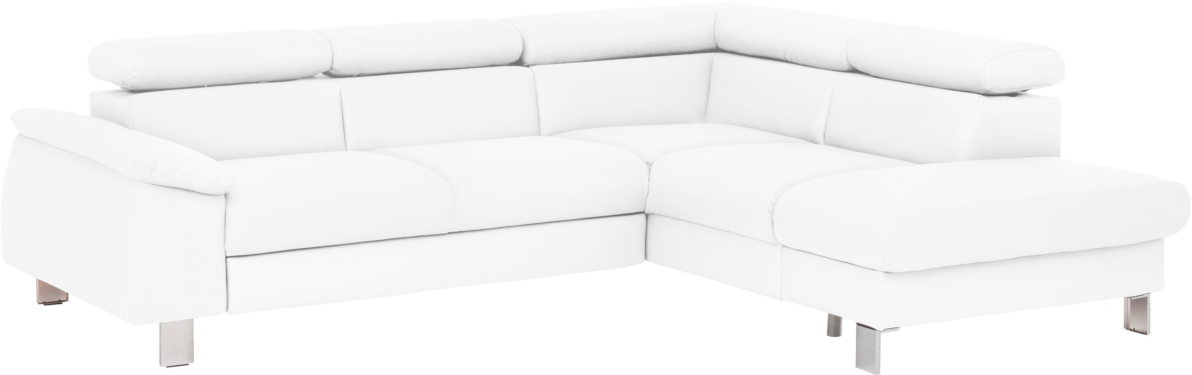 COTTA Ecksofa mit Kopfteilverstellung, optional Schlaffunktion, Bettkasten & Licht